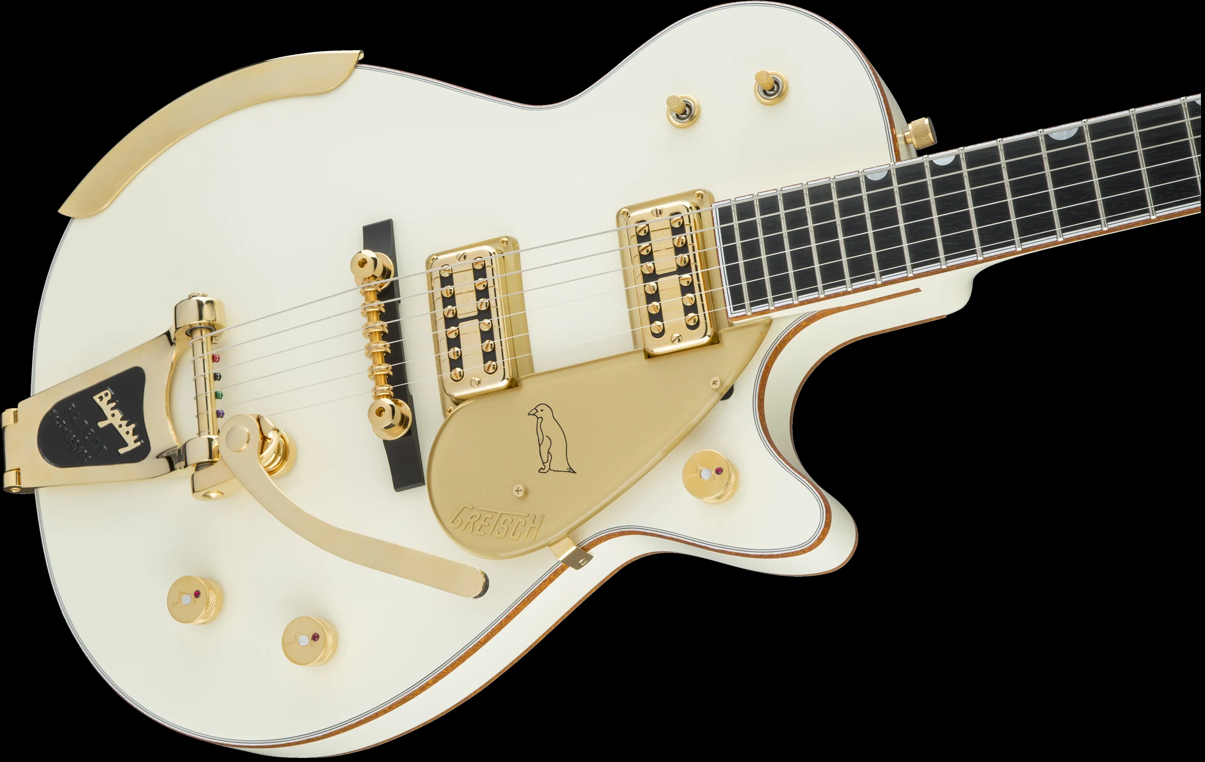Gretsch G6134T-58 Vintage Select ’58 Penguin with Bigsby Vintage White With Case - Image 4