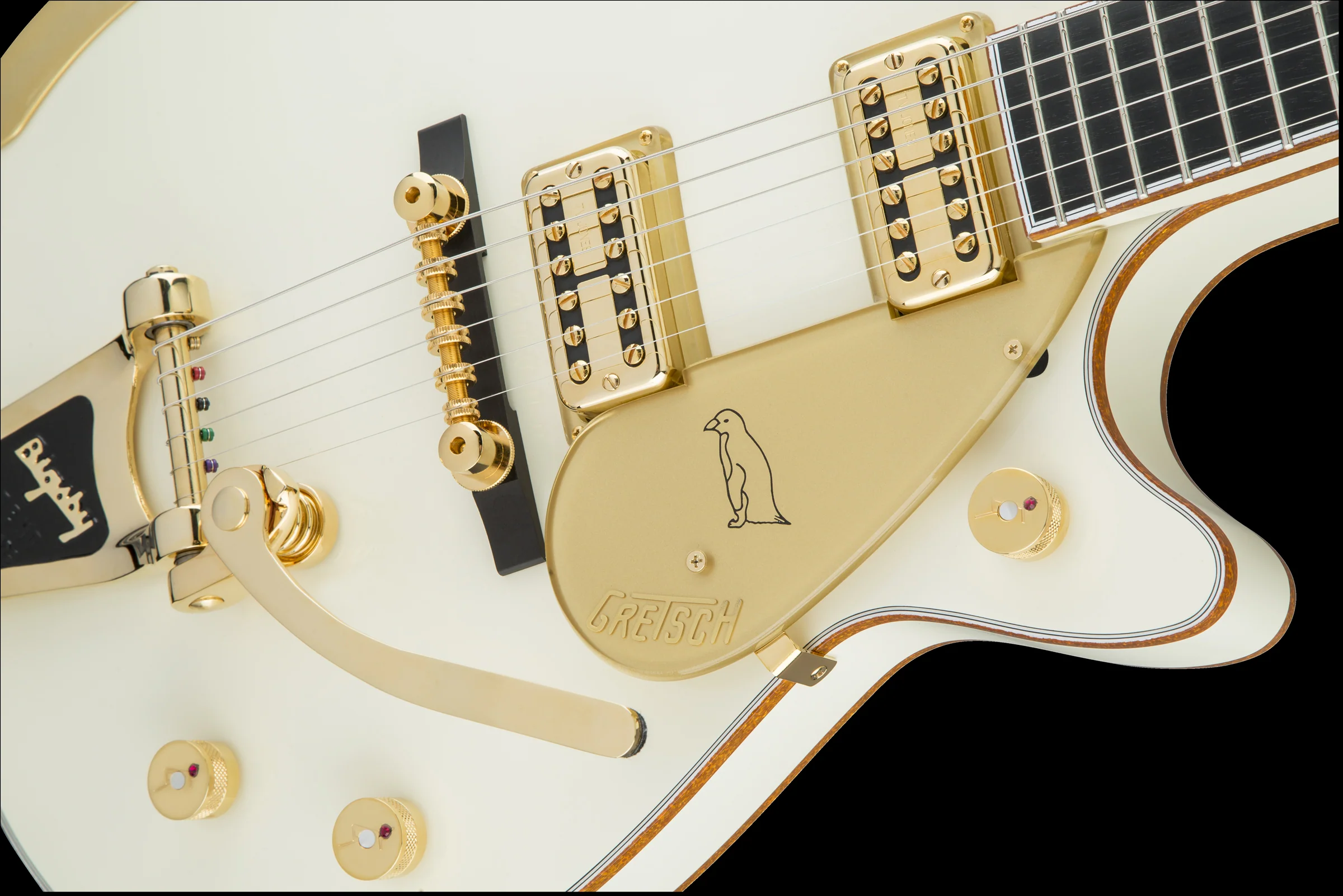 Gretsch G6134T-58 Vintage Select ’58 Penguin with Bigsby Vintage White With Case - Image 7