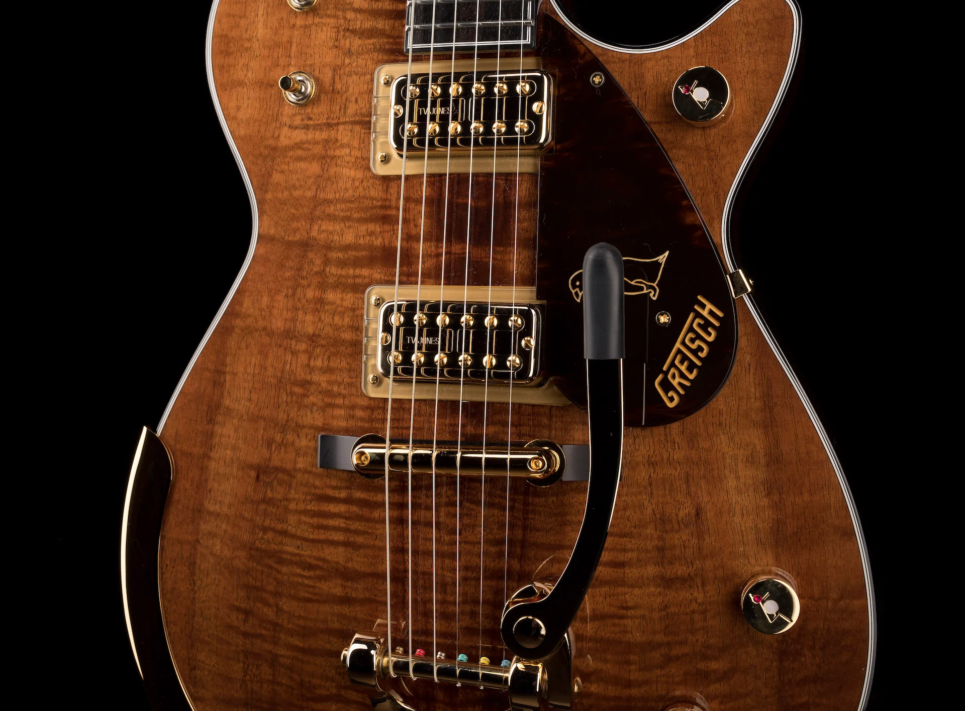 Gretsch G6134T Limited Edition Penguin Koa with Bigsby Natural Electric Guitar With Case - Image 10