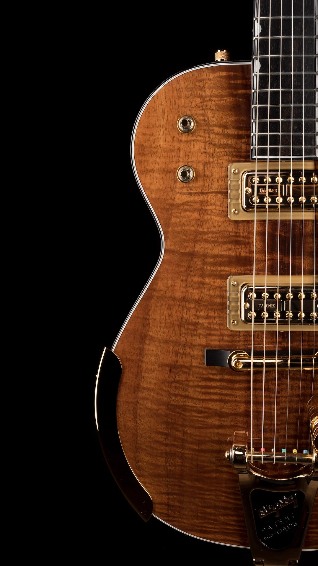 Gretsch G6134T Limited Edition Penguin Koa with Bigsby Natural Electric Guitar With Case - Image 8