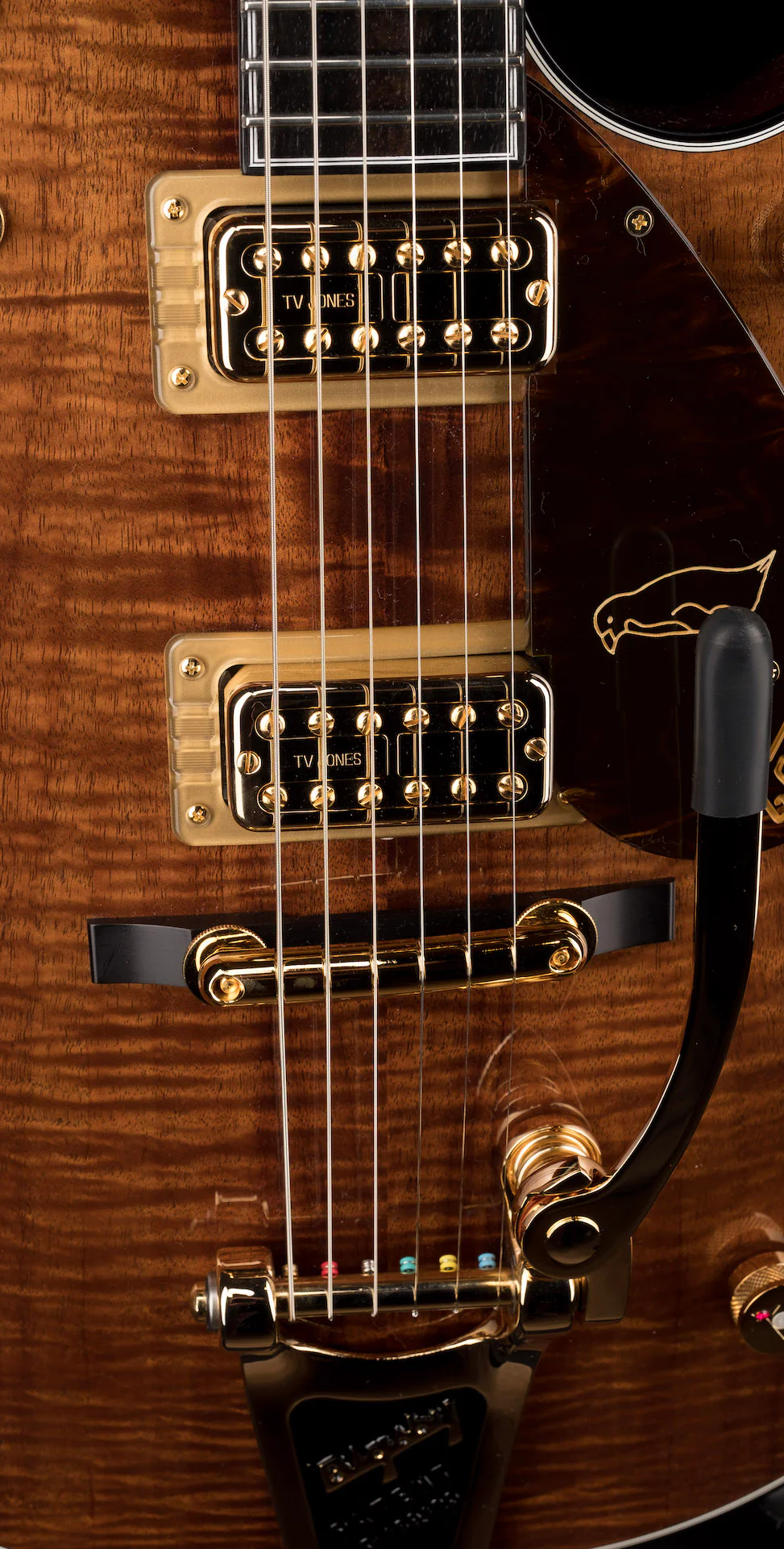 Gretsch G6134T Limited Edition Penguin Koa with Bigsby Natural Electric Guitar With Case - Image 9