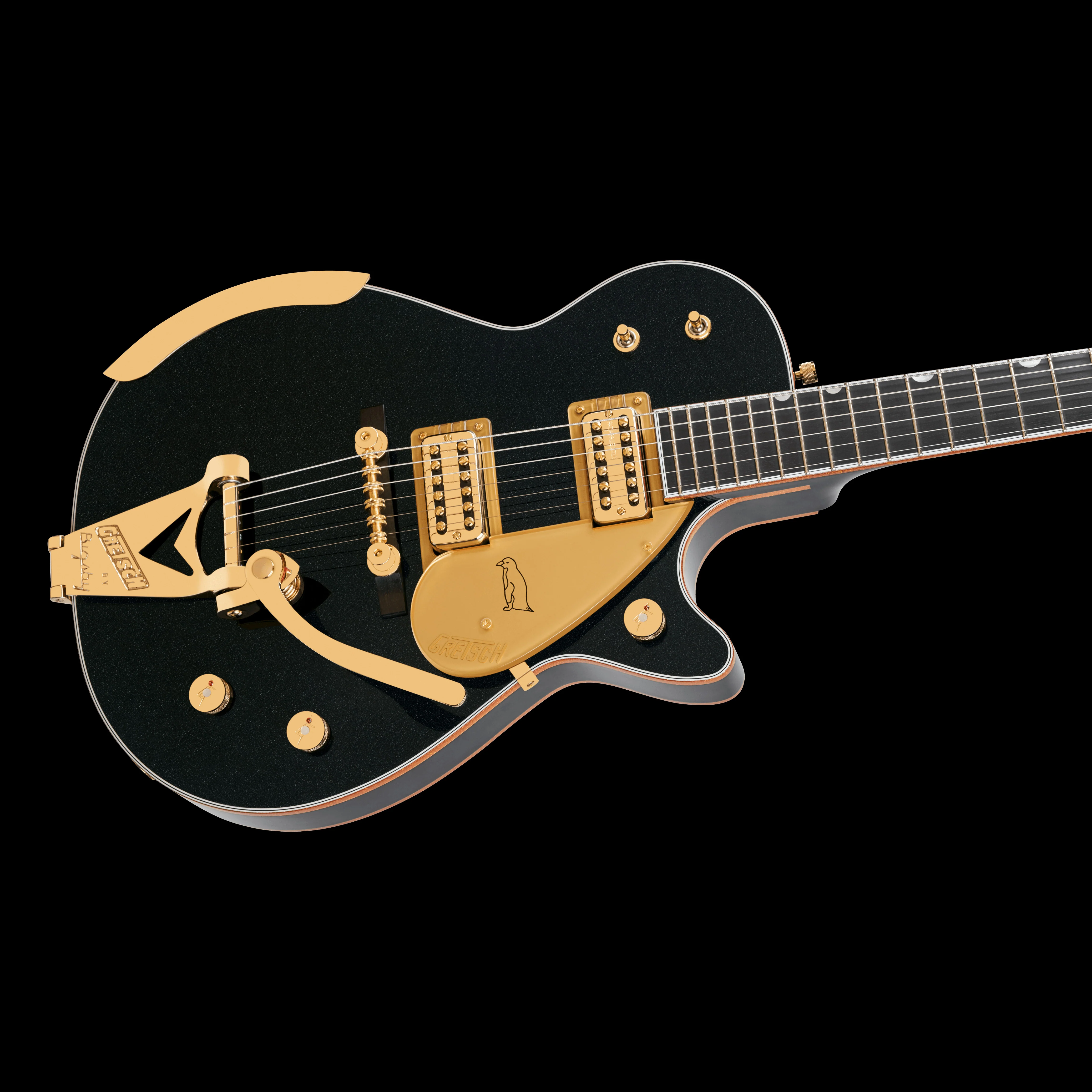 Gretsch G6134TG-58 Limited Edition 1958 Custom Penguin Emerald Night with Case - Image 3