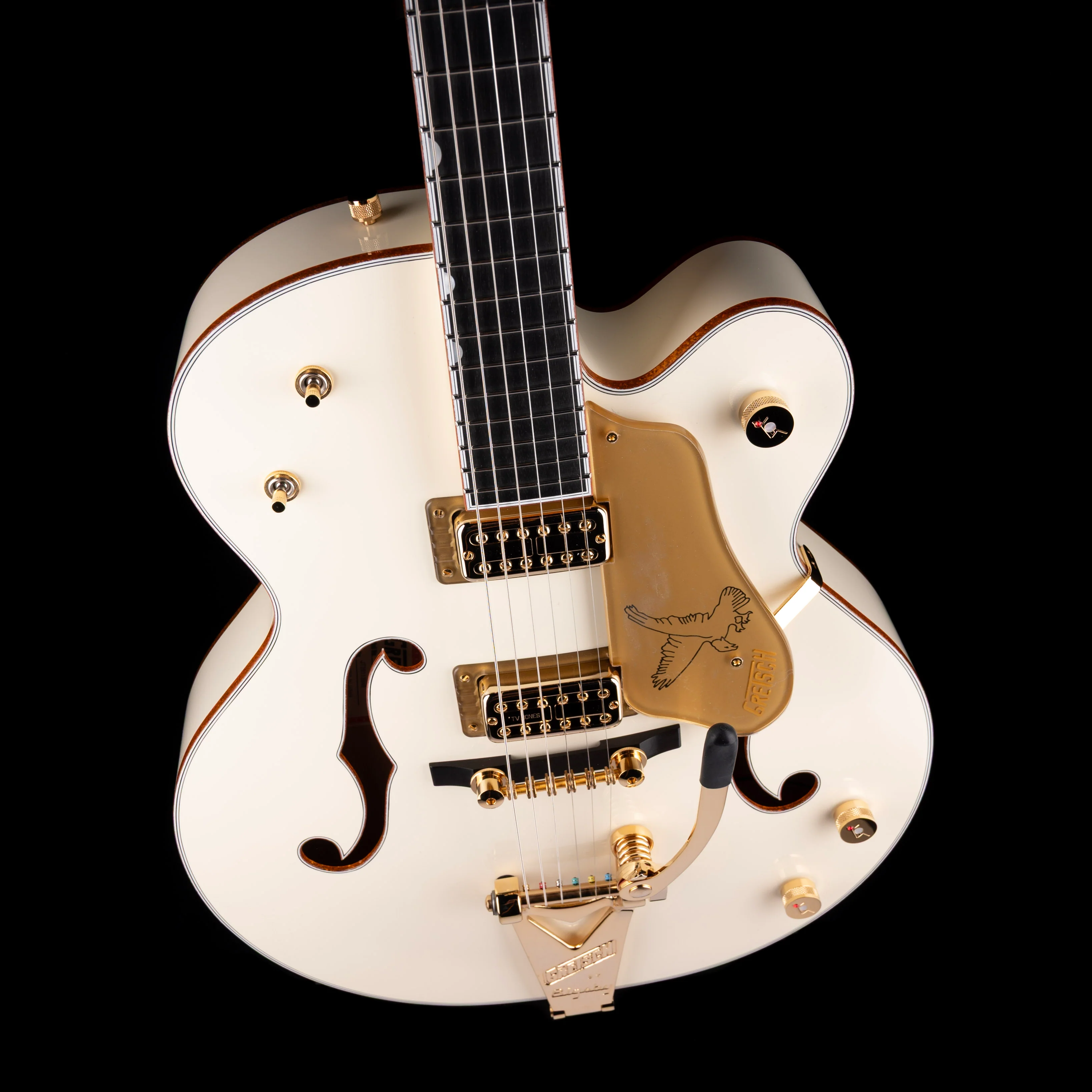 Gretsch G6136T-59 Vintage Select '59 White Falcon Lacquer Vintage White with Case - Image 3