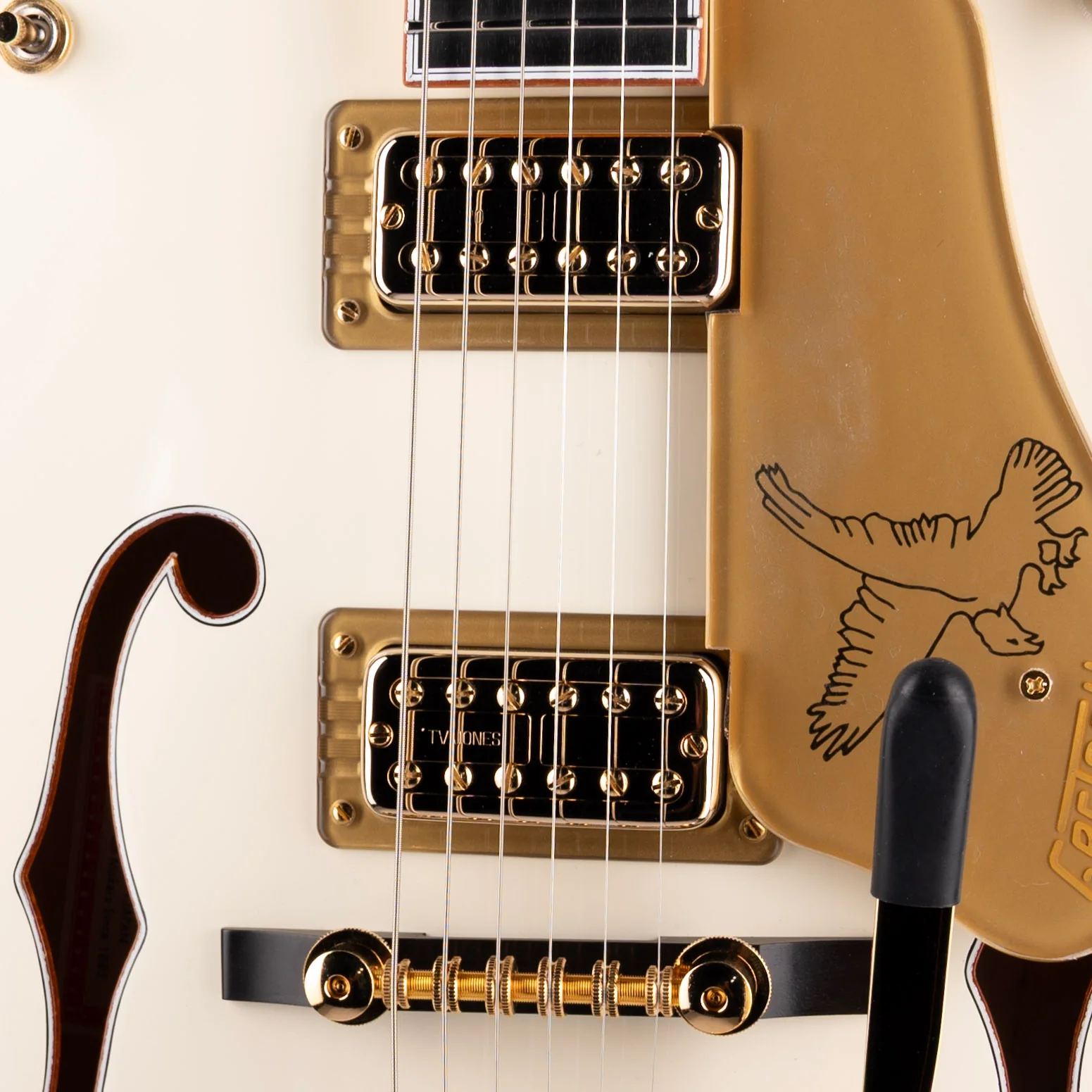 Gretsch G6136T-59 Vintage Select '59 White Falcon Lacquer Vintage White with Case - Image 4