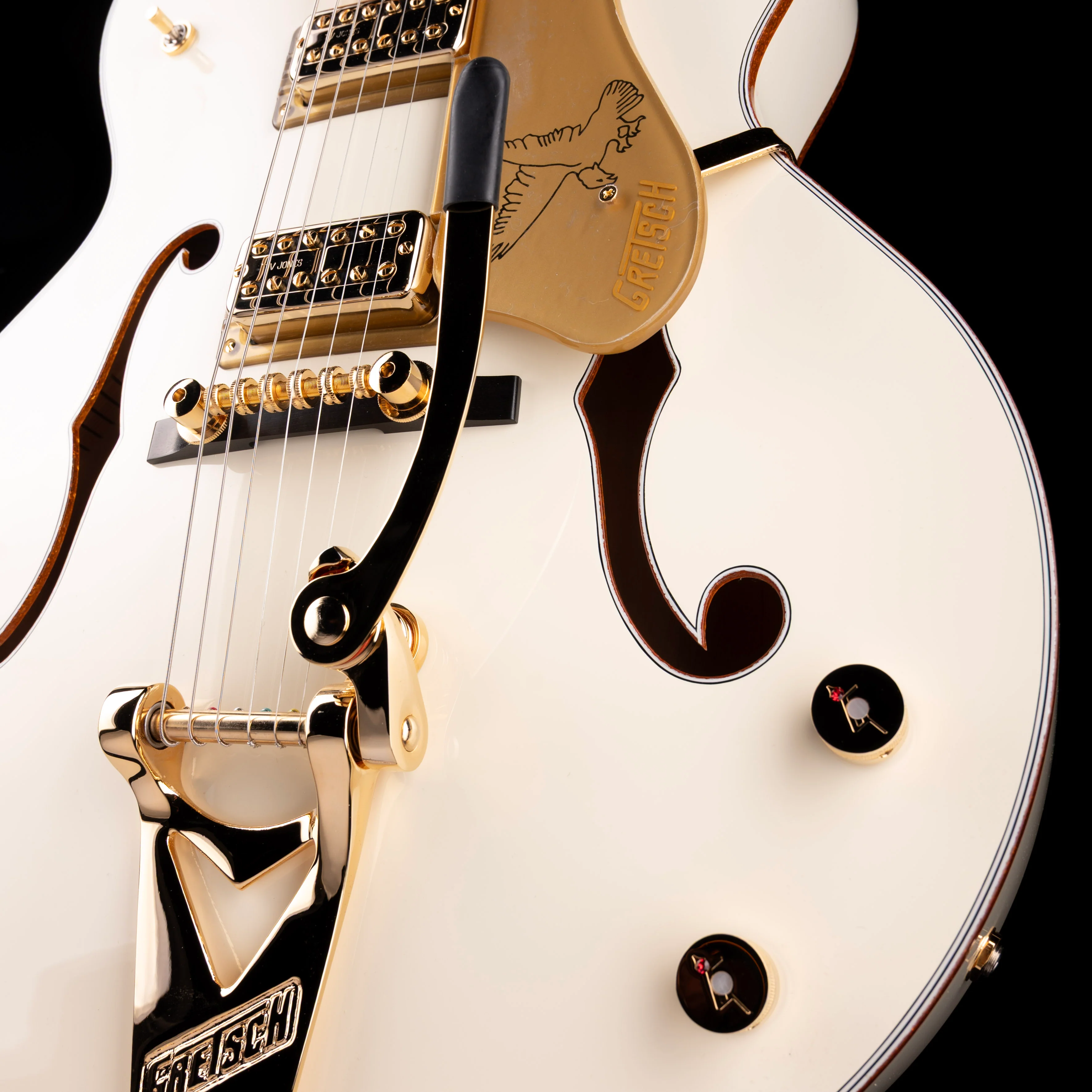 Gretsch G6136T-59 Vintage Select '59 White Falcon Lacquer Vintage White with Case - Image 6