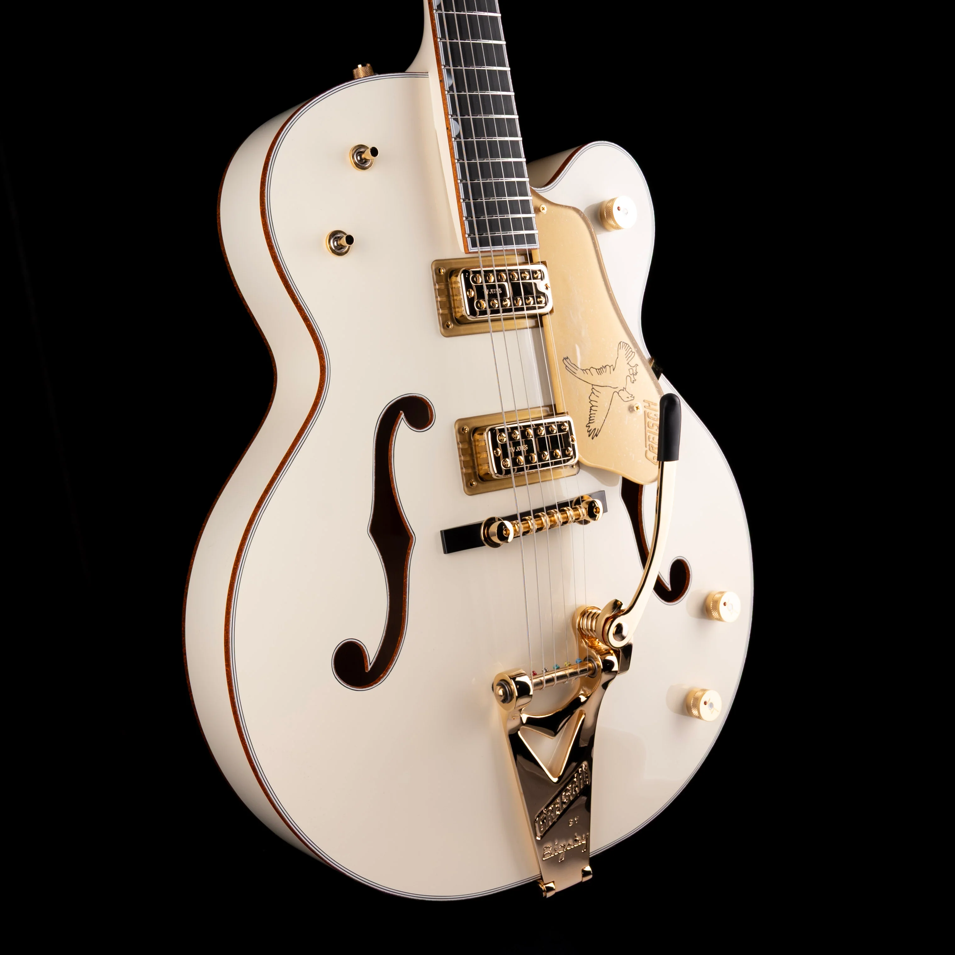 Gretsch G6136T-59 Vintage Select '59 White Falcon Lacquer Vintage White with Case - Image 7