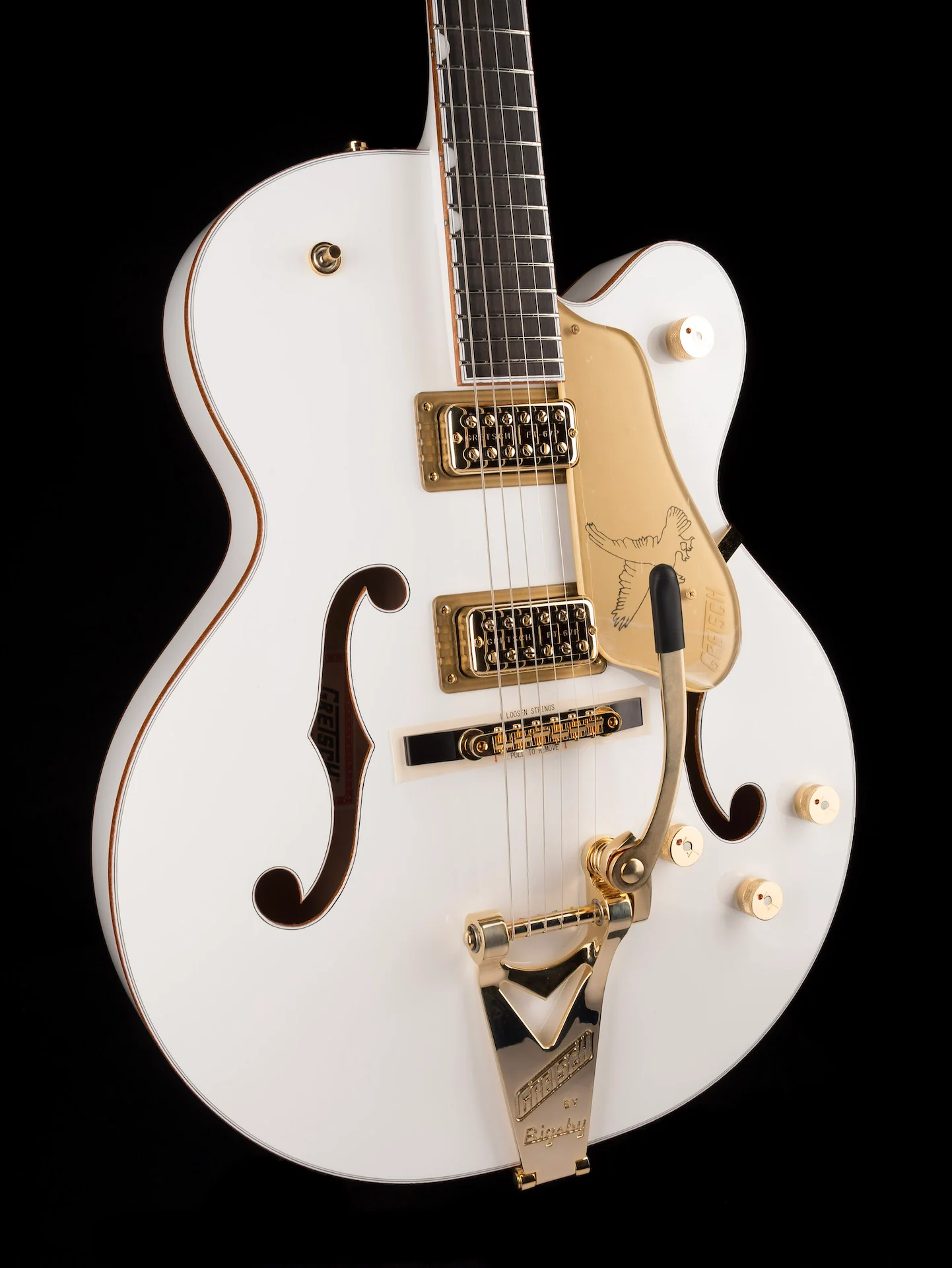 Gretsch G6136TG Players Edition Falcon Hollow Body White With Case - Image 10