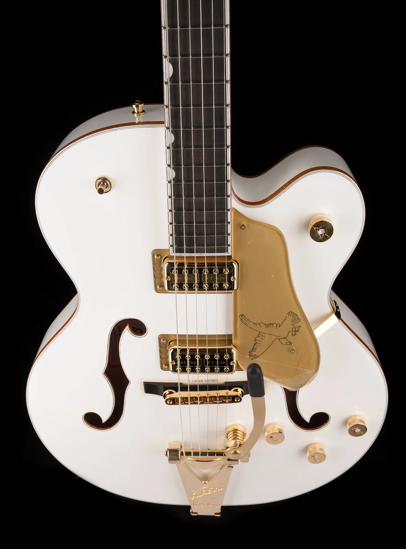 Gretsch G6136TG Players Edition Falcon Hollow Body White With Case - Image 4