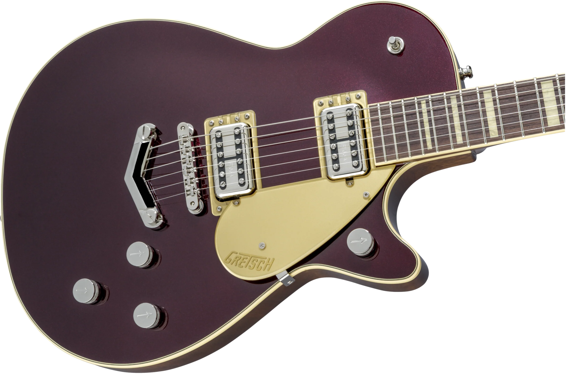 Gretsch G6228 Players Edition Jet BT V-Stoptail Rosewood Fingerboard Dark Cherry Metallic - Image 6