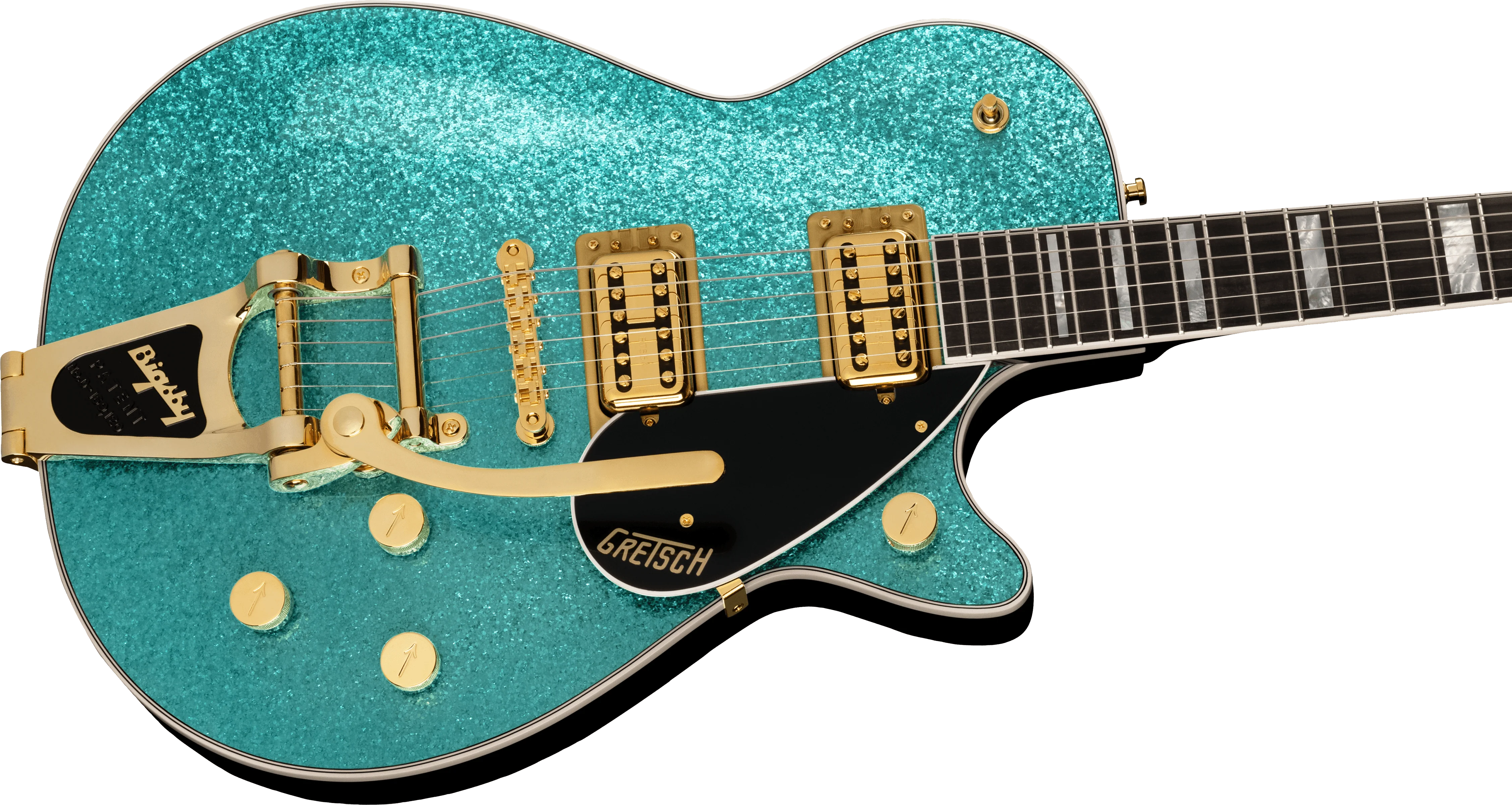 Gretsch G6229TG Limited Edition Players Edition Sparkle Jet BT with Bigsby Ocean Turquoise Sparkle - Image 3