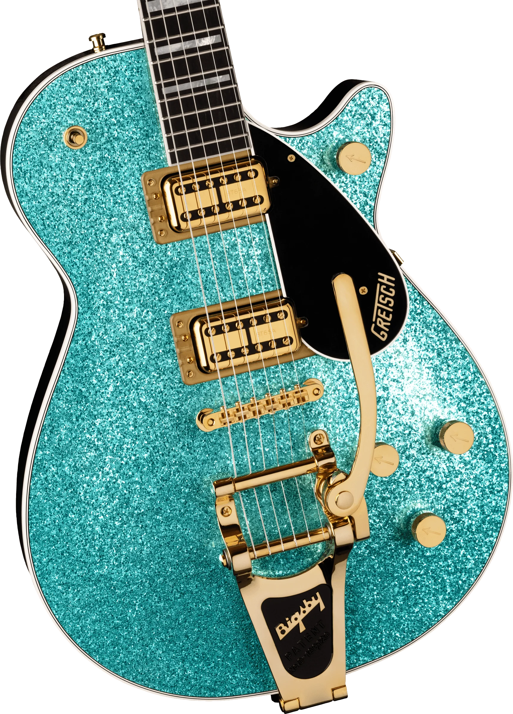 Gretsch G6229TG Limited Edition Players Edition Sparkle Jet BT with Bigsby Ocean Turquoise Sparkle - Image 4