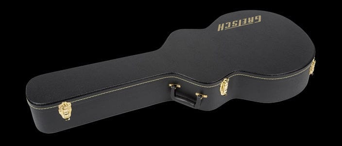 Gretsch G6241FT 16" Hollow Body Flat Top Hardshell Case - Black - Image 2