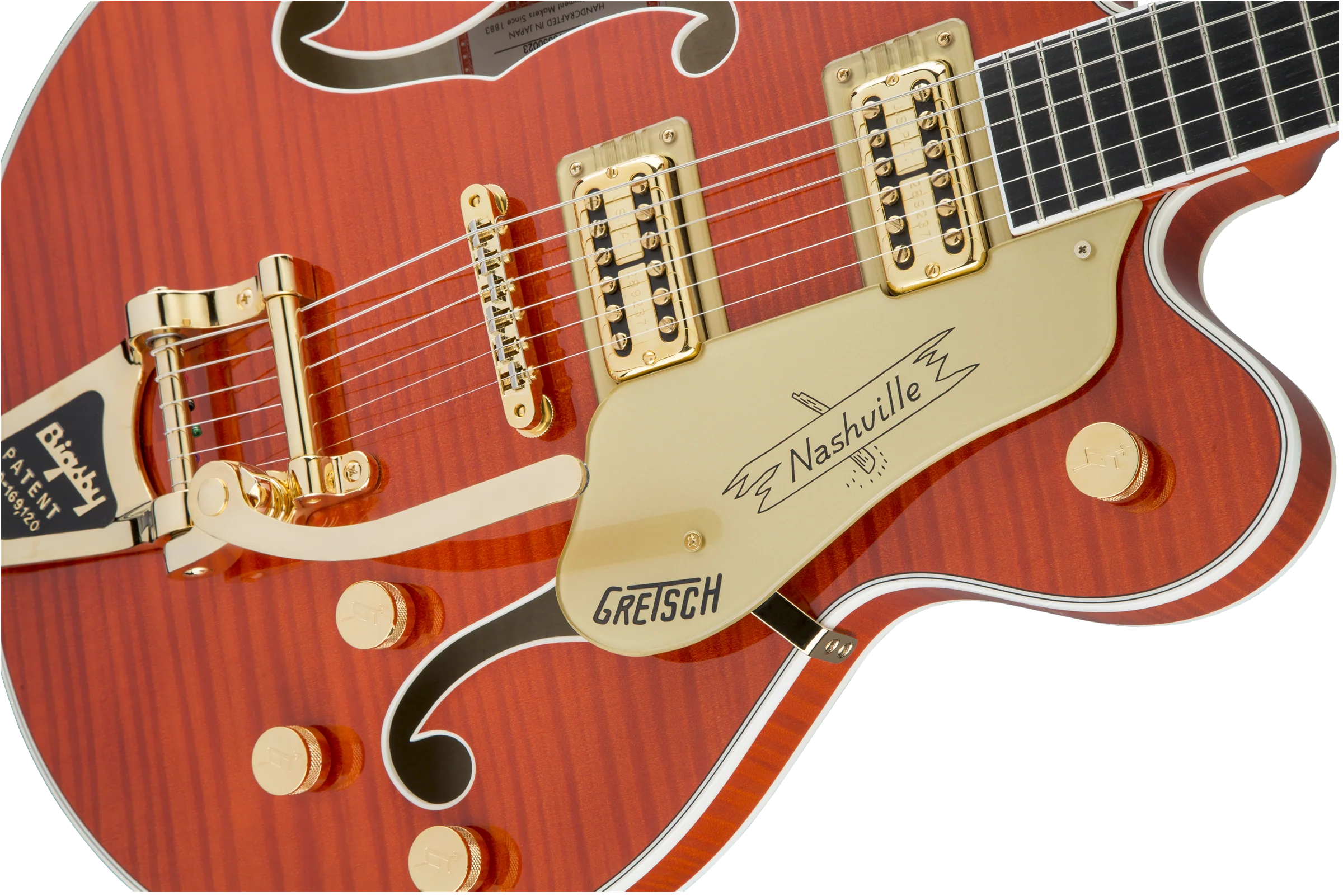 Gretsch G6620TFM Players Edition Nashville Center Block Double-Cut With String-thru Bigsby and Flame Maple With Case - Image 6