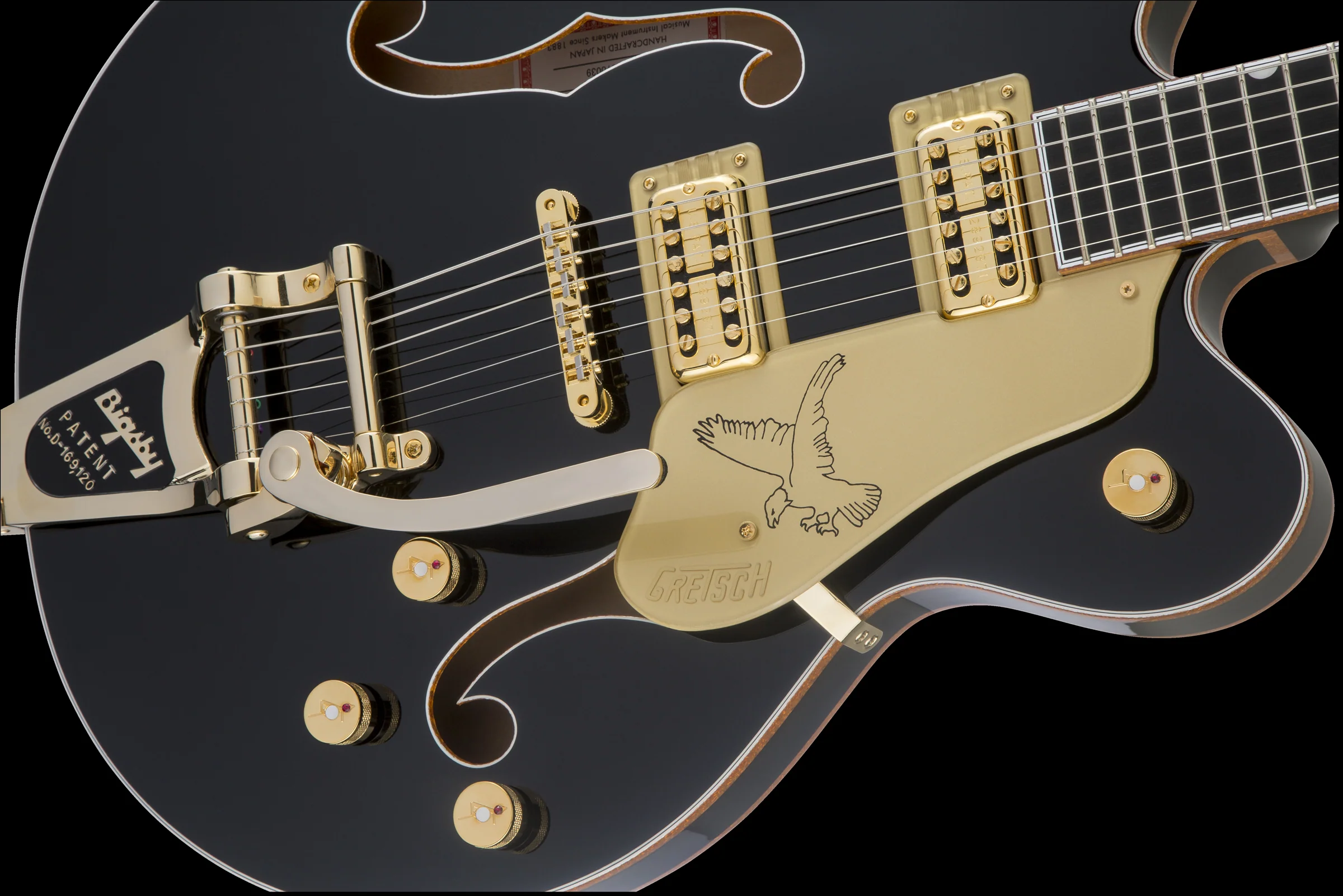 Gretsch G6636T Players Edition Falcon Center Block Double-Cut Black with Case - Image 5