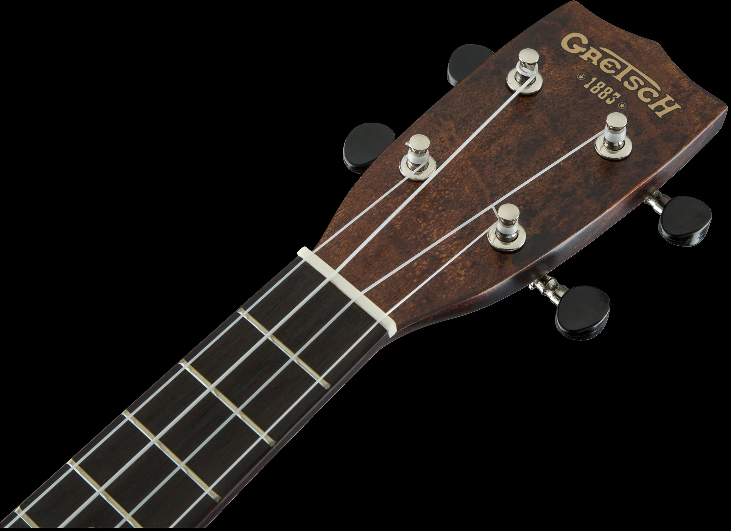 Gretsch G9100-L Soprano Long-Neck Ovangkol Fingerboard Ukulele - Vintage Mahogany Stain With Gig Bag - Image 9