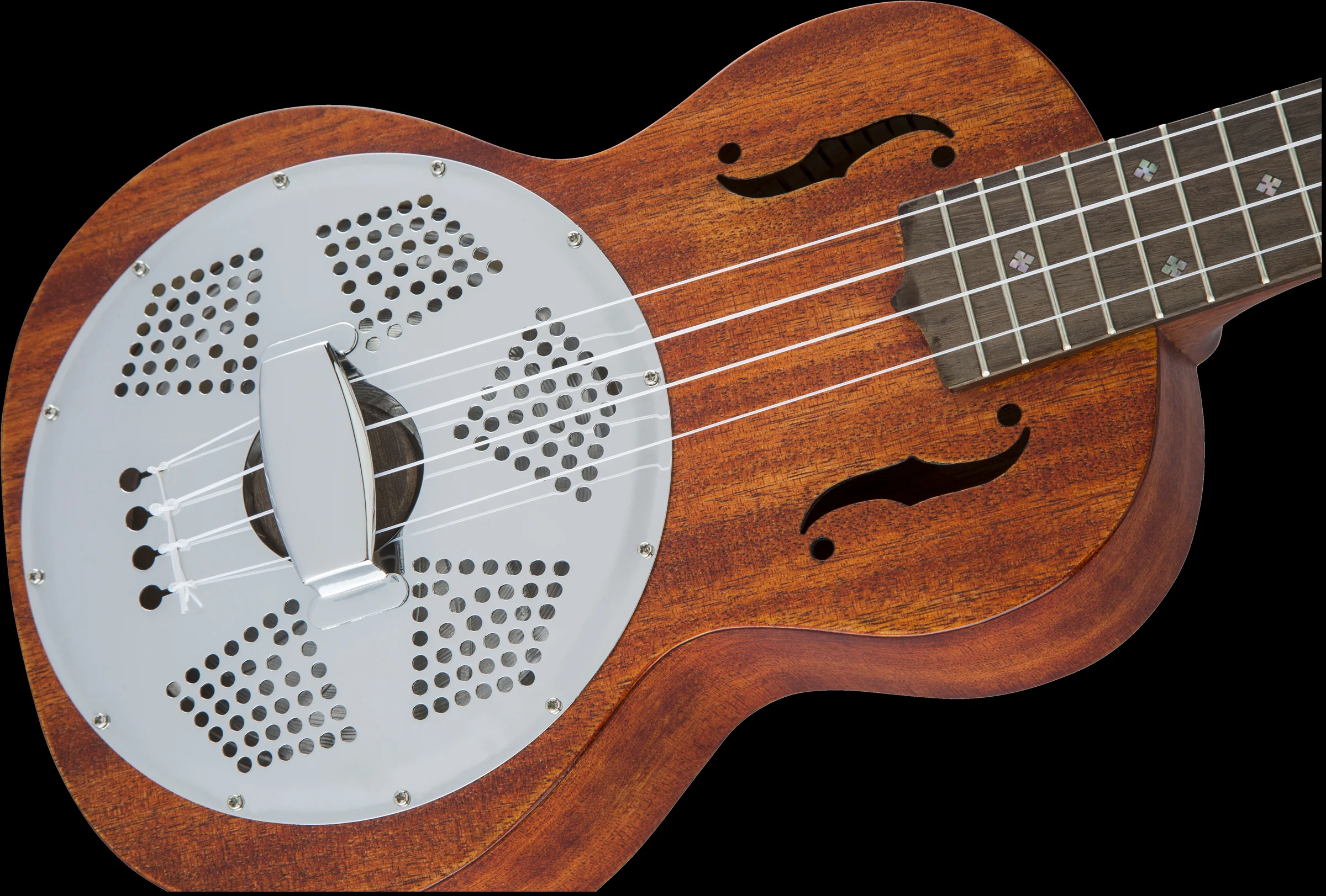 Gretsch G9112 Resonator-Ukulele Honey Mahogany Stain with Gig Bag - Image 5