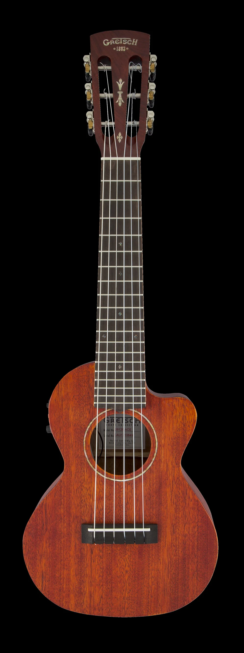 Gretsch G9126 A.C.E. Guitar-Ukulele Acoustic-Electric Honey Mahogany Stain with Gig Bag - Image 3