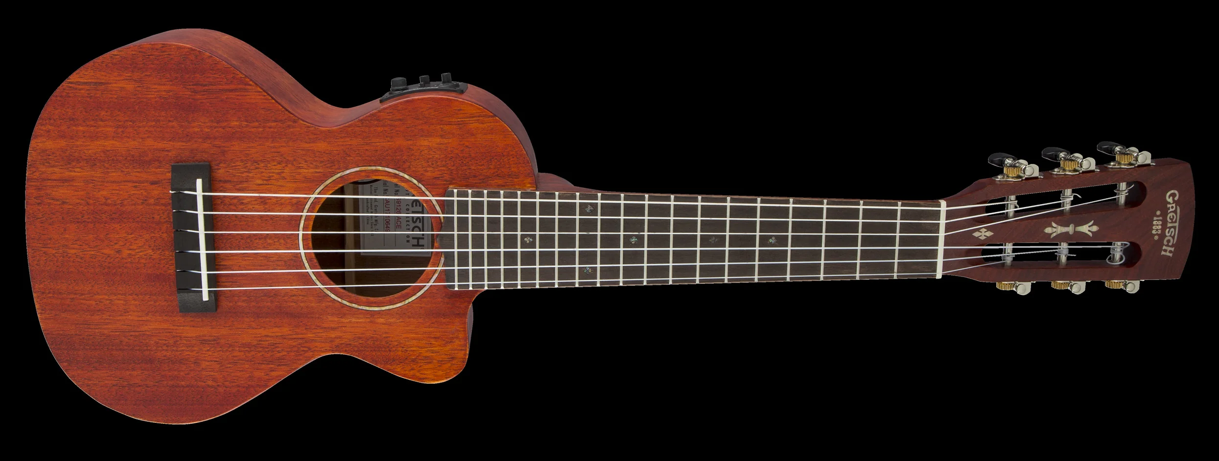 Gretsch G9126 A.C.E. Guitar-Ukulele Acoustic-Electric Honey Mahogany Stain with Gig Bag - Image 5