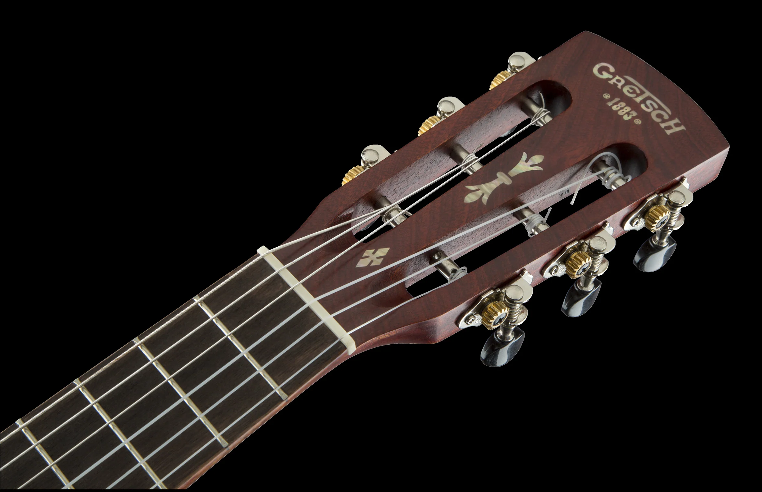 Gretsch G9126 A.C.E. Guitar-Ukulele Acoustic-Electric Honey Mahogany Stain with Gig Bag - Image 9