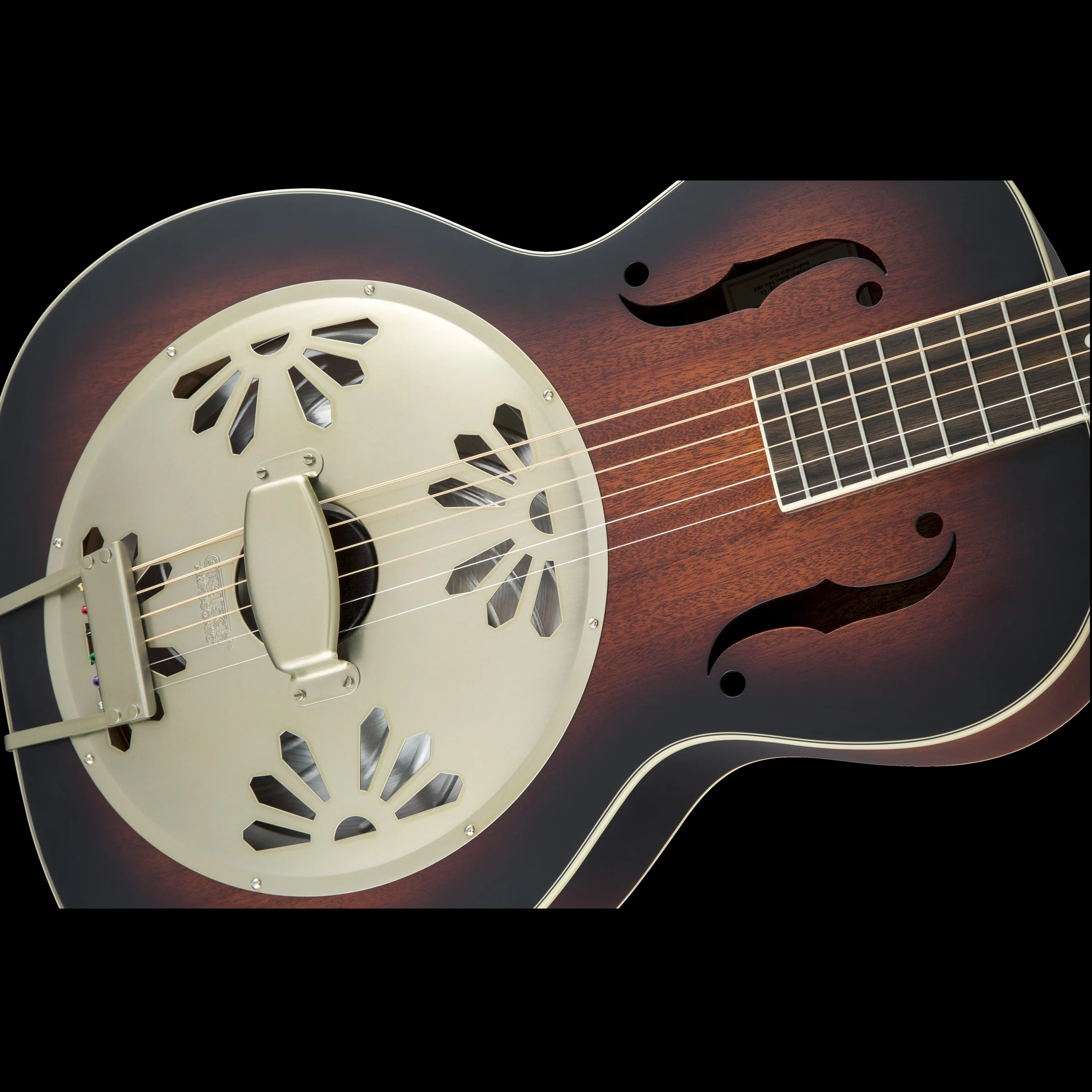 Gretsch G9240 Alligator Mahogany Round Neck Resonator - 2-Color Sunburst - Image 4