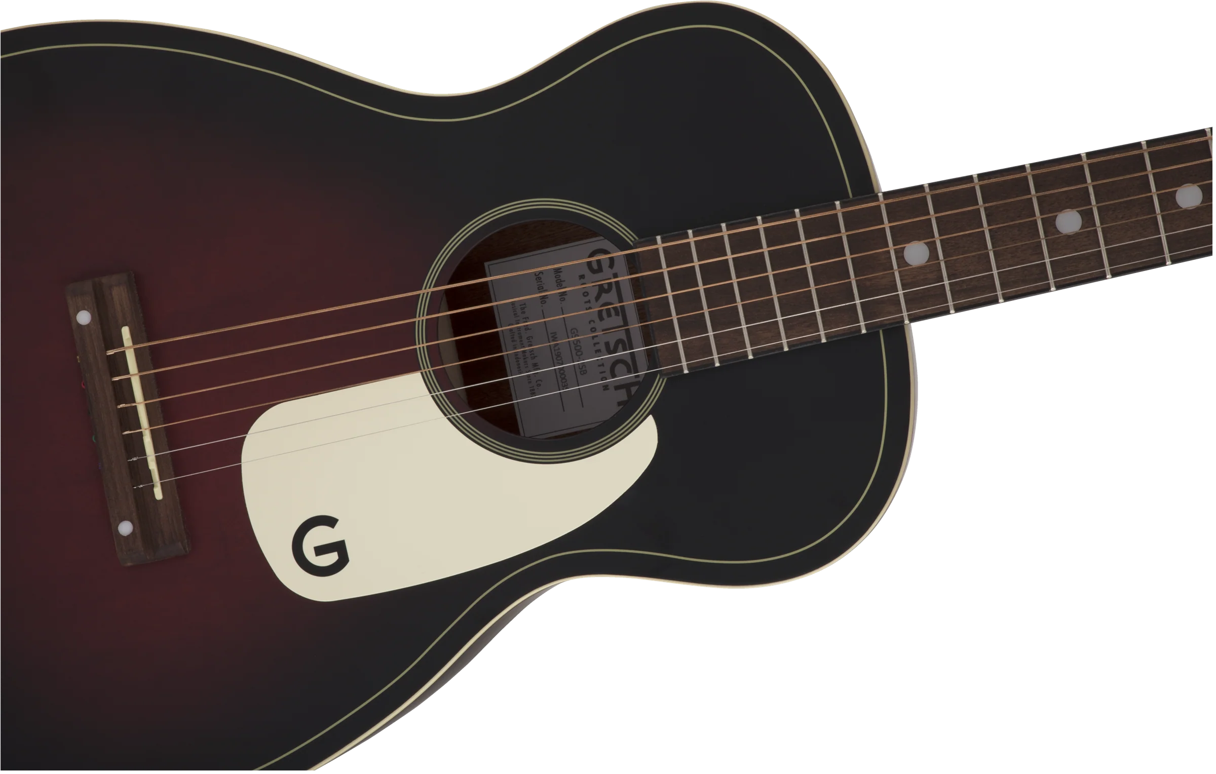 Gretsch G9500 Jim Dandy 24" Scale Flat Top 2-Color Sunburst Acoustic Guitar - Image 5