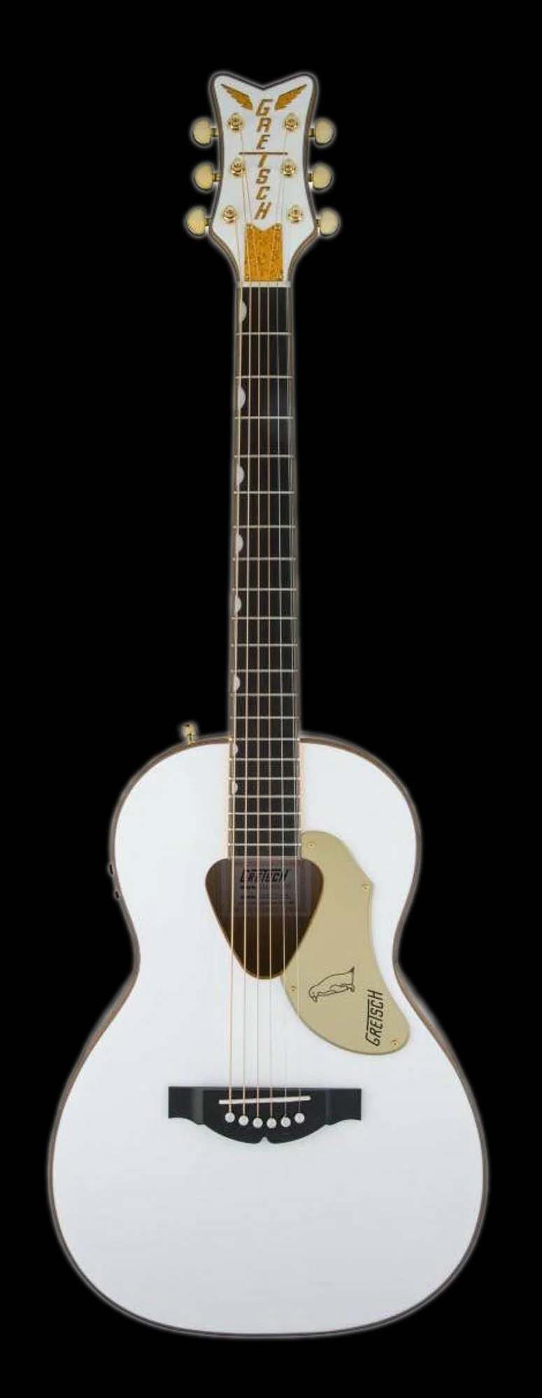 Gretsch G5021WPE Rancher Penguin Parlor Acoustic Electric Guitar White - Image 3
