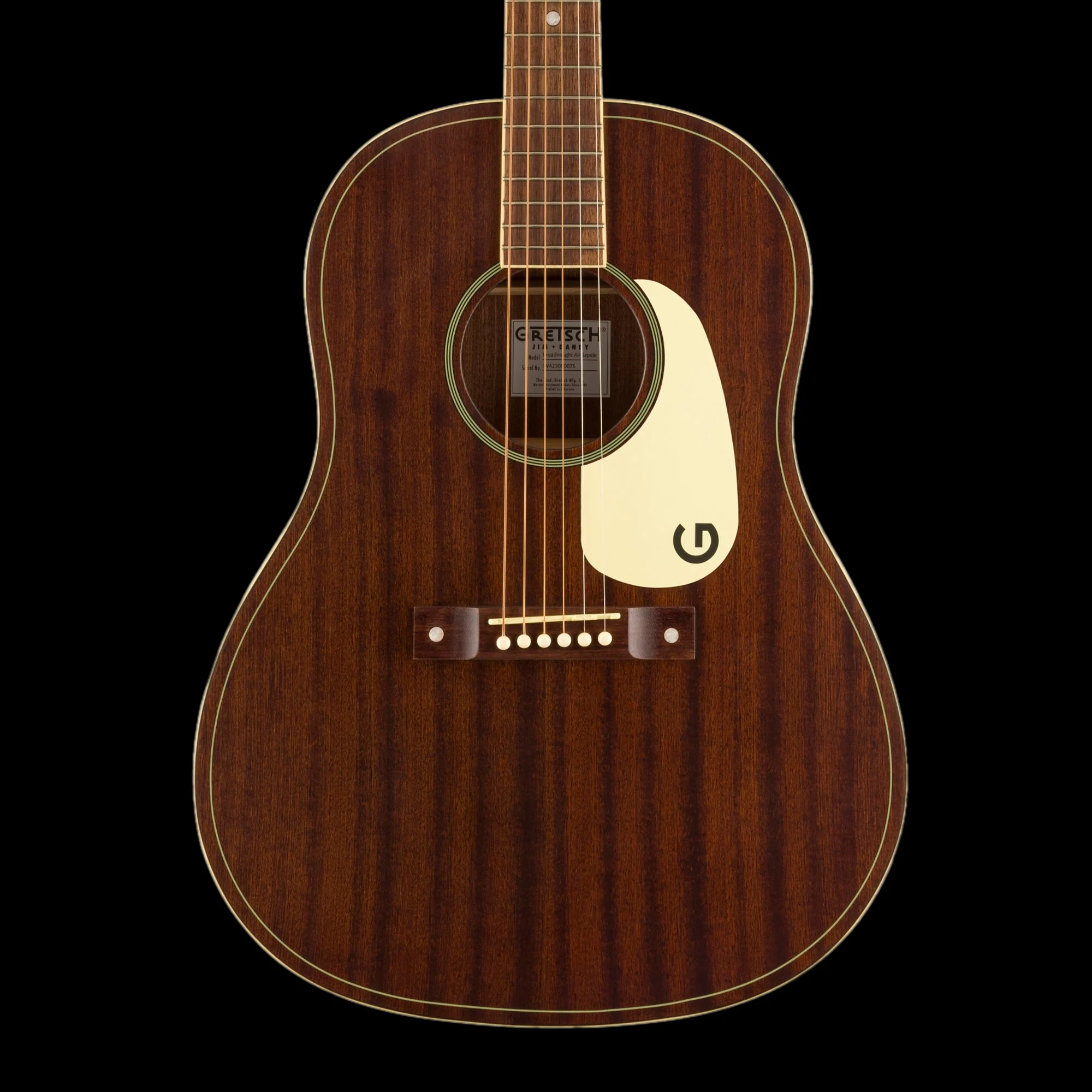 Gretsch Jim Dandy Dreadnought Walnut Fingerboard Aged White Pickguard Frontier Stain