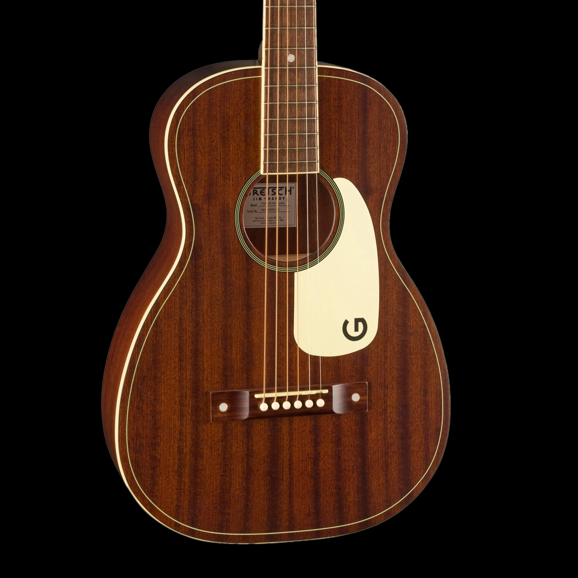 Gretsch Jim Dandy Parlor Walnut Fingerboard Aged White Pickguard Frontier Stain - Image 3