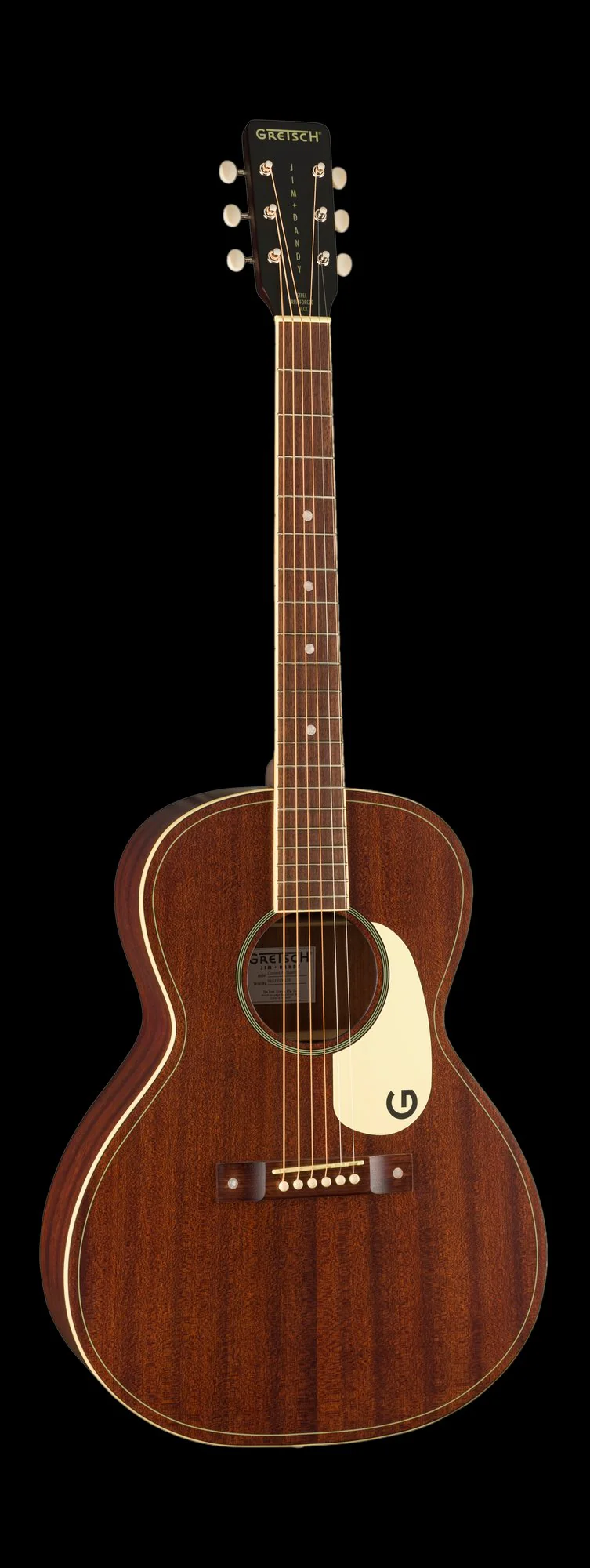 Gretsch Jim Dandy Parlor Walnut Fingerboard Aged White Pickguard Frontier Stain - Image 4