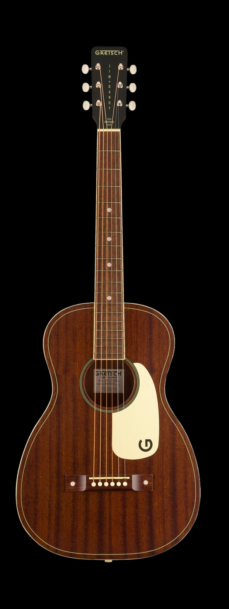 Gretsch Jim Dandy Parlor Walnut Fingerboard Aged White Pickguard Frontier Stain - Image 5