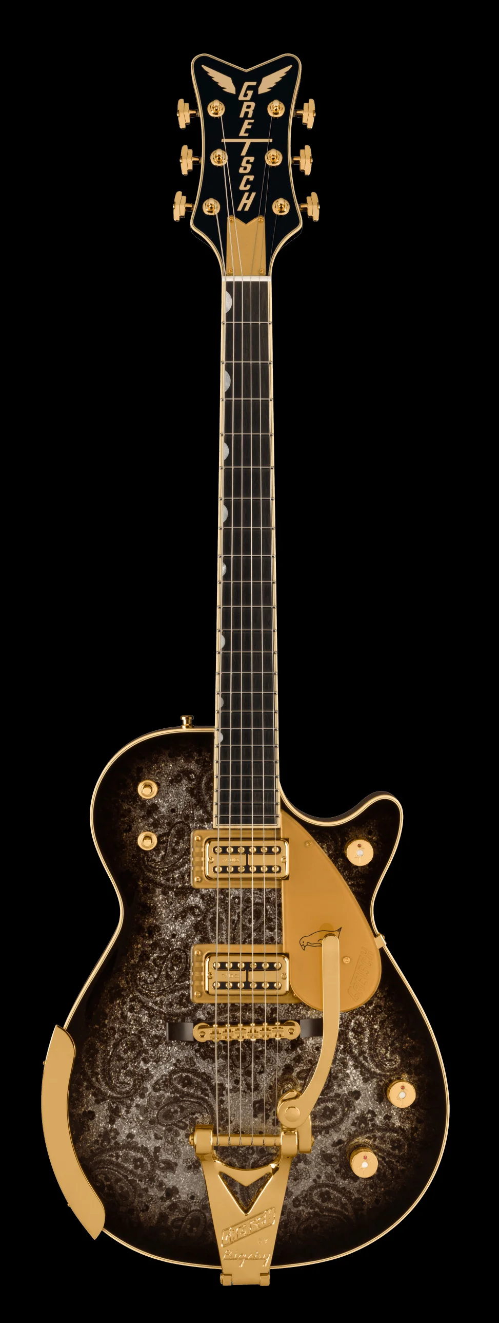 Gretsch Limited Edition G6134TG Black Paisley Penguin with Case - Image 2
