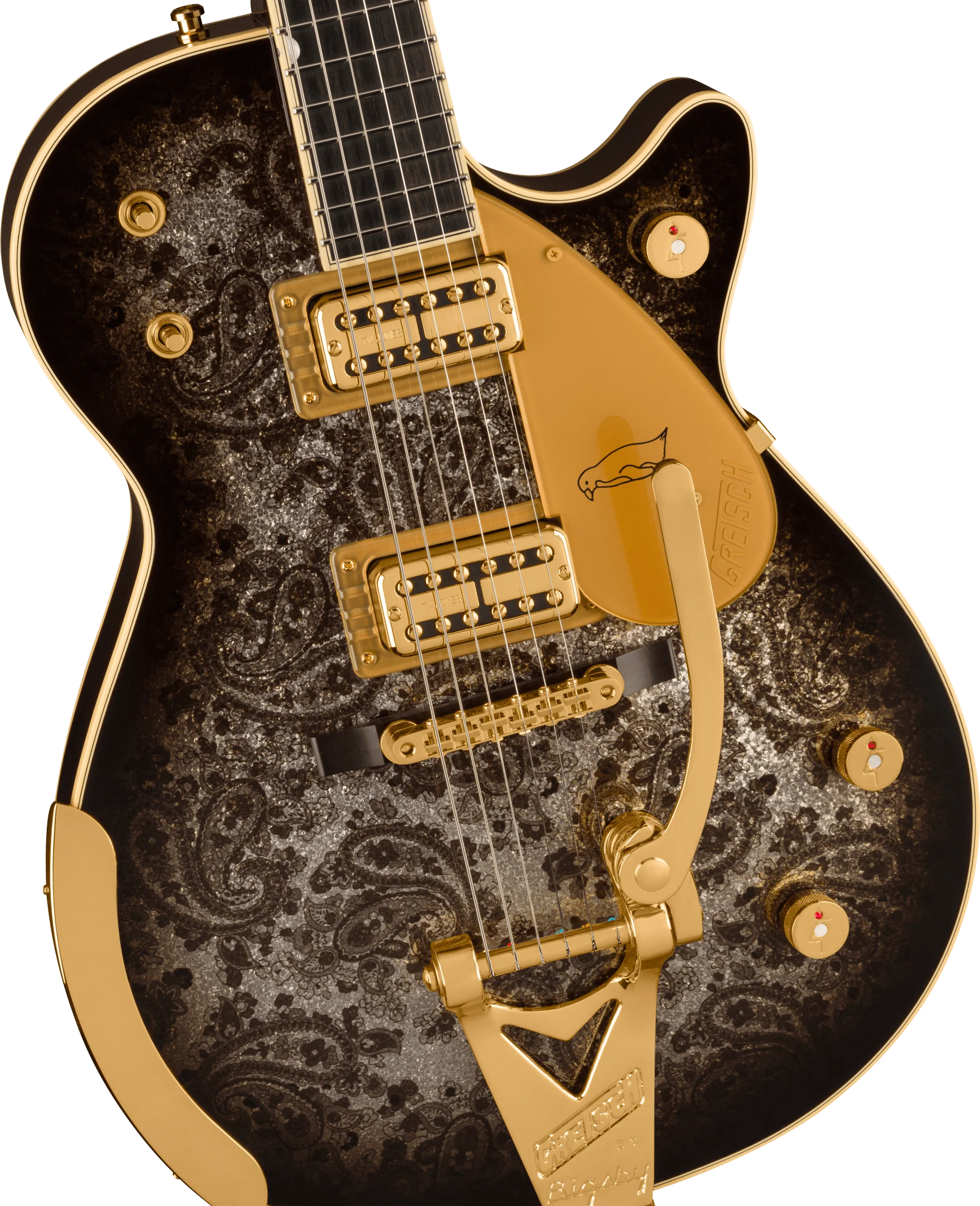 Gretsch Limited Edition G6134TG Black Paisley Penguin with Case - Image 3