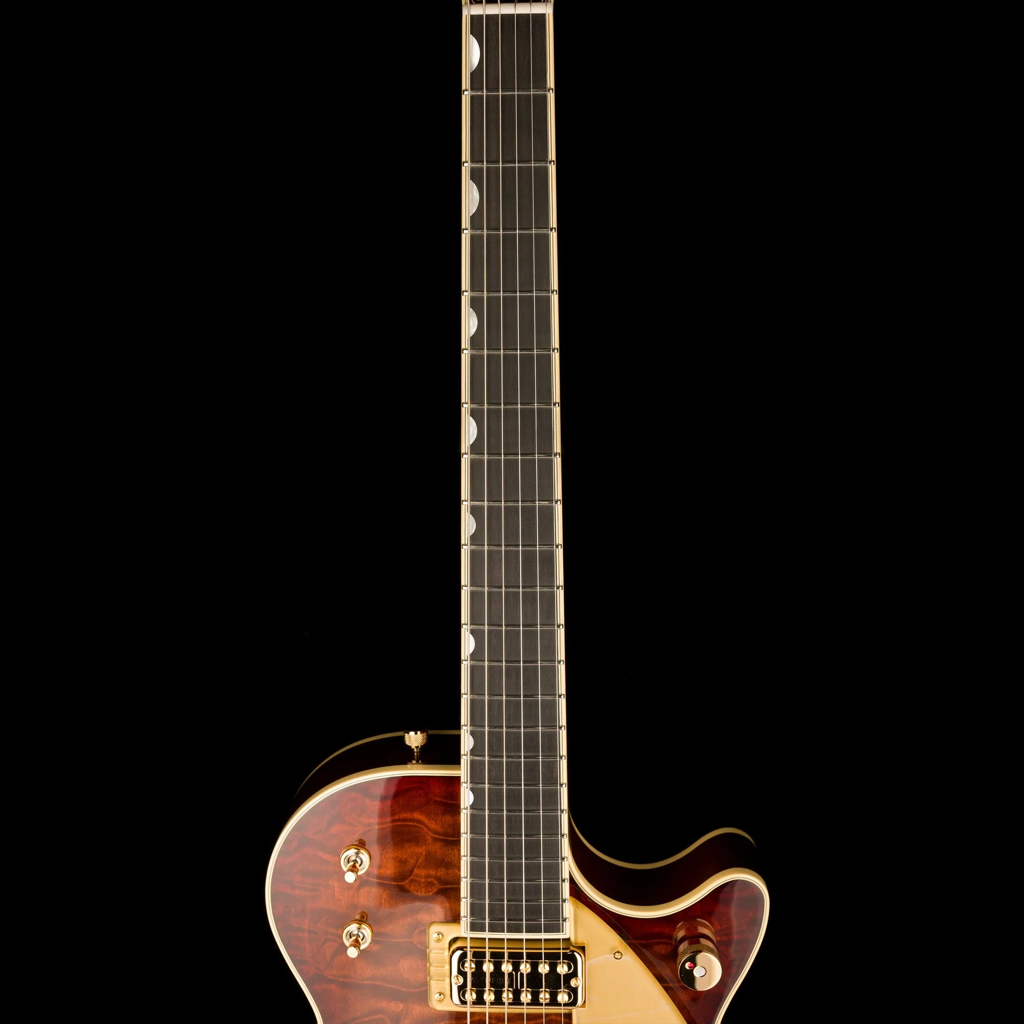Gretsch Limited Edition G6134TGQM-59 Quilt Classic Penguin with Bigsby Forge Glow - Demo - Image 11