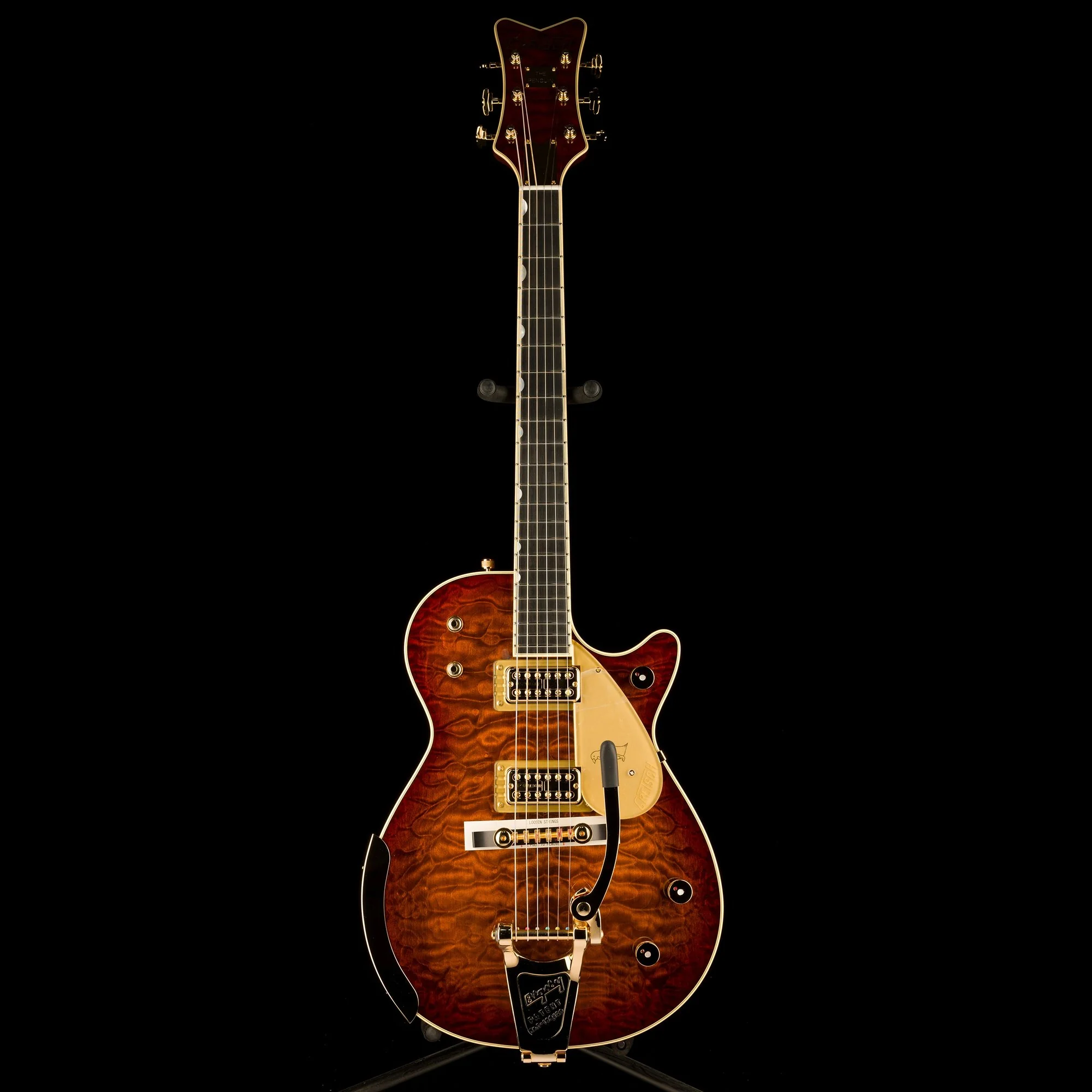Gretsch Limited Edition G6134TGQM-59 Quilt Classic Penguin with Bigsby Forge Glow - Demo - Image 2