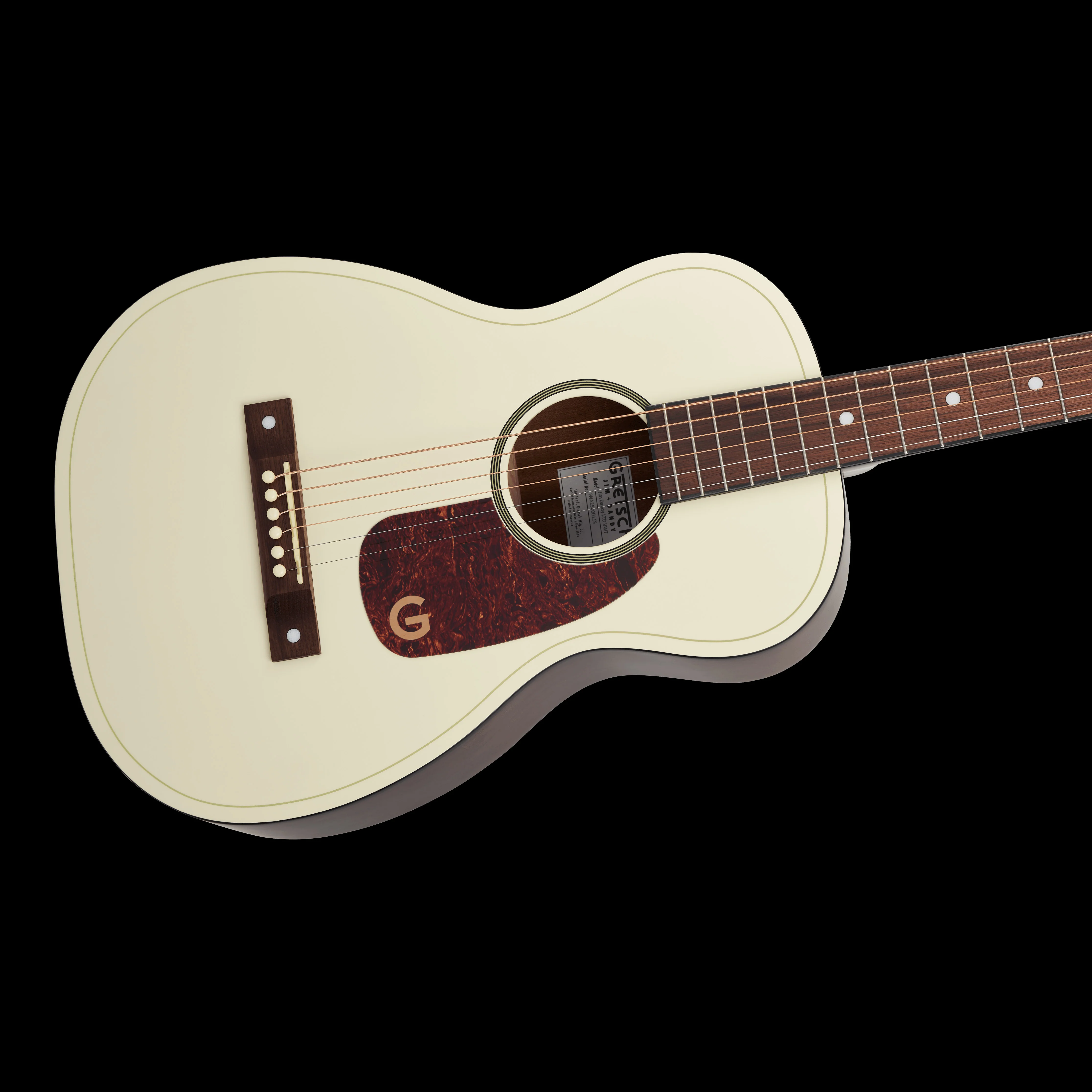 Gretsch Limited Edition Jim Dandy Parlor Acoustic Vintage White - Image 5