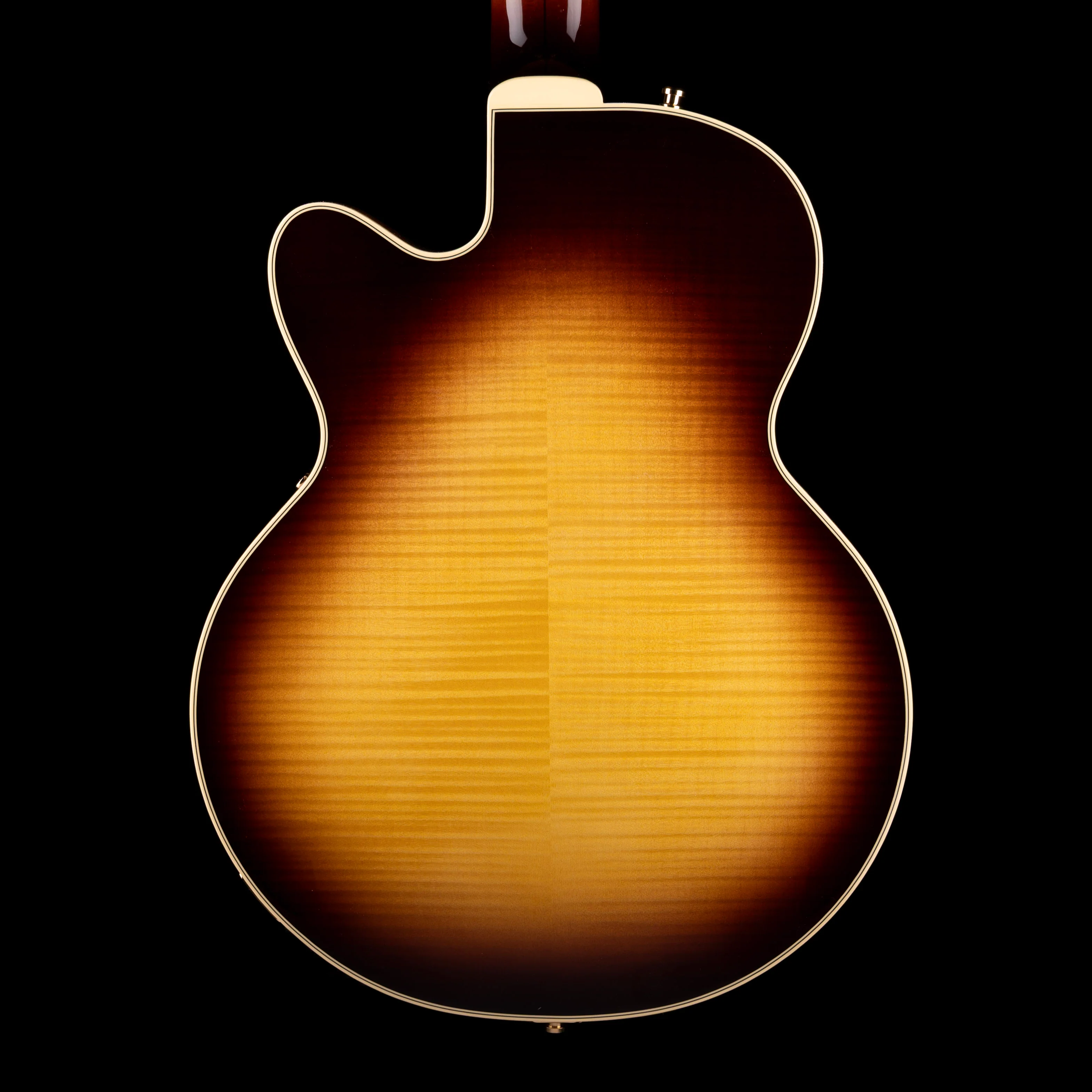 Gretsch Professional Broadkaster Jr. LX Figured Center Block Caramel Dawn with Case - Image 10
