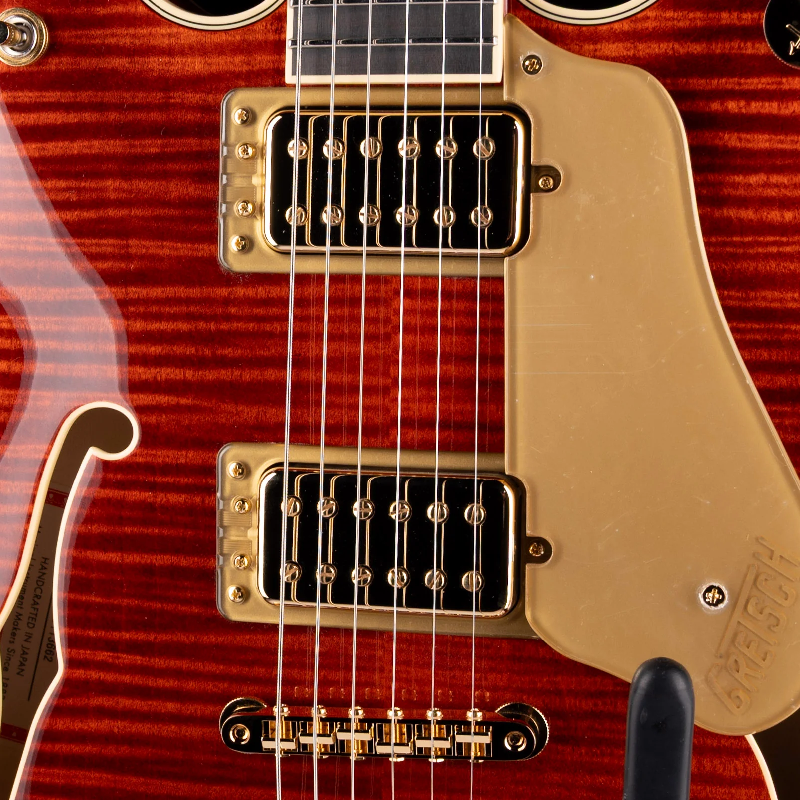 Gretsch Professional Broadkaster LX Figured Center Block Bourbon Stain with Case - Image 4
