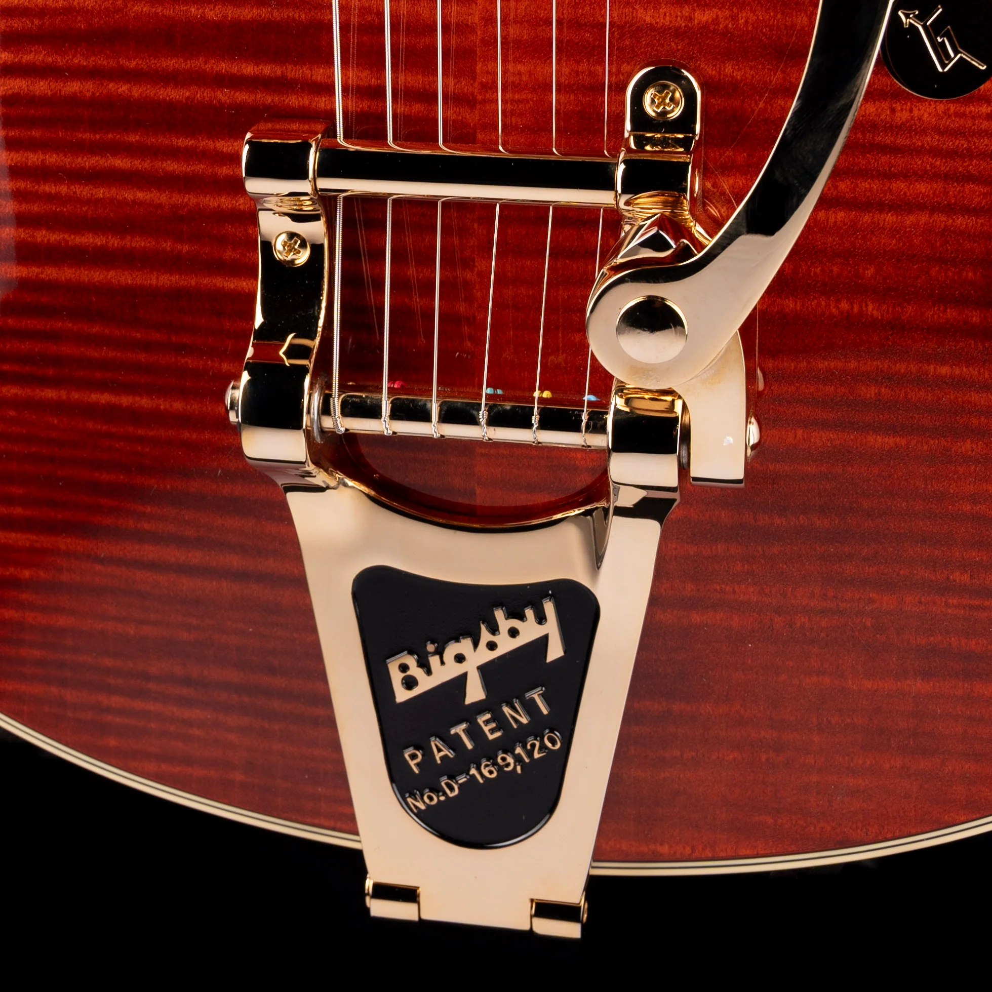 Gretsch Professional Broadkaster LX Figured Center Block Bourbon Stain with Case - Image 5