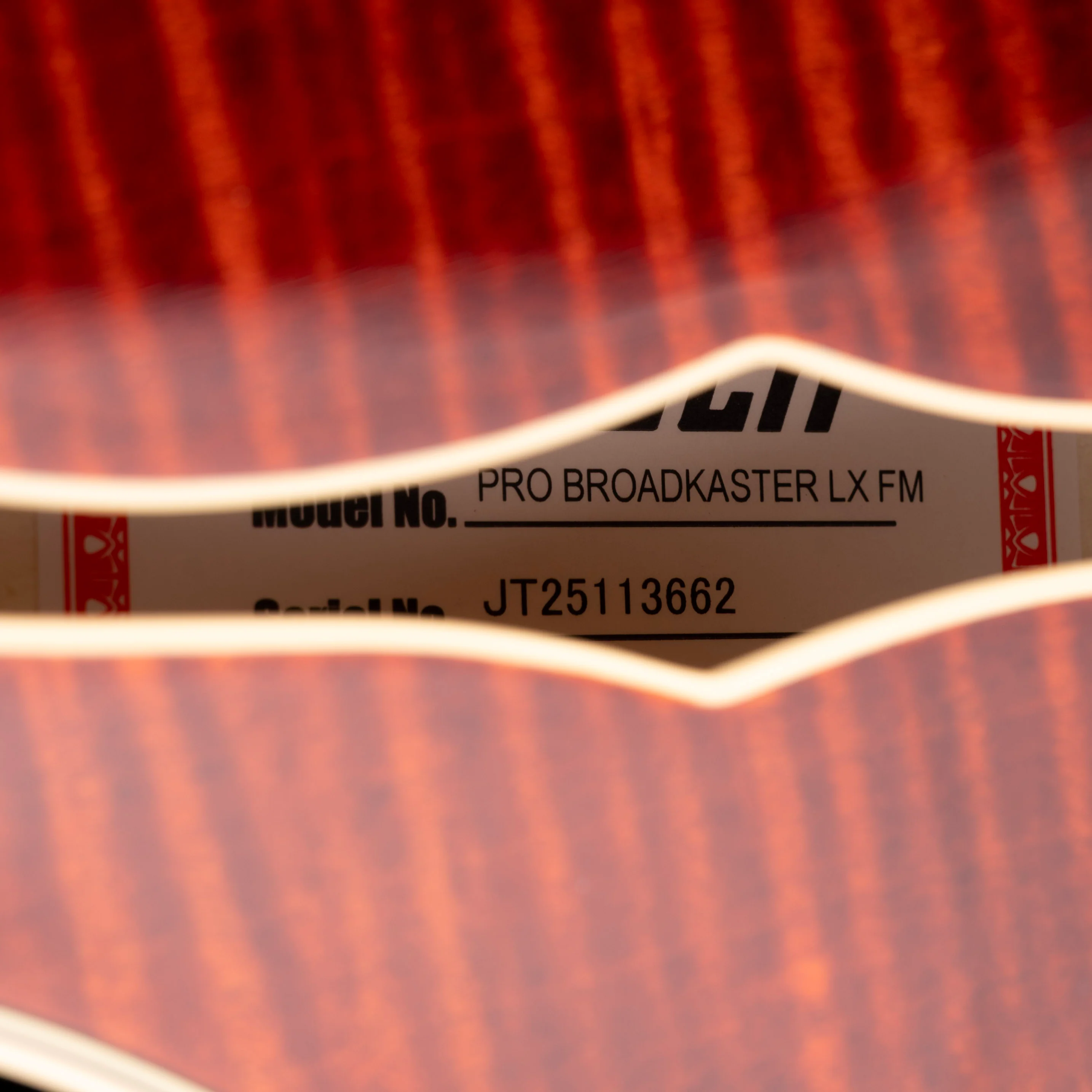 Gretsch Professional Broadkaster LX Figured Center Block Bourbon Stain with Case - Image 8