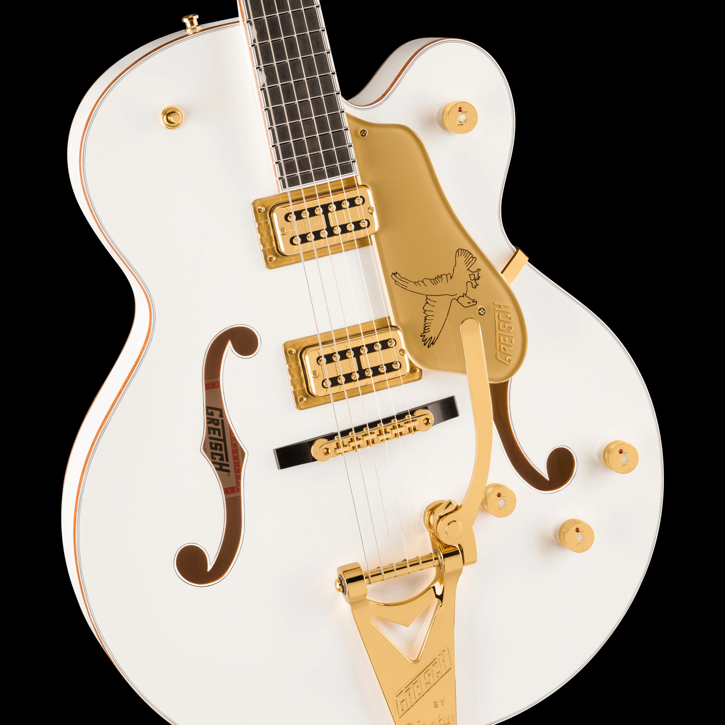 Gretsch Professional Falcon Hollow Body with Bigsby White With Case - Image 3