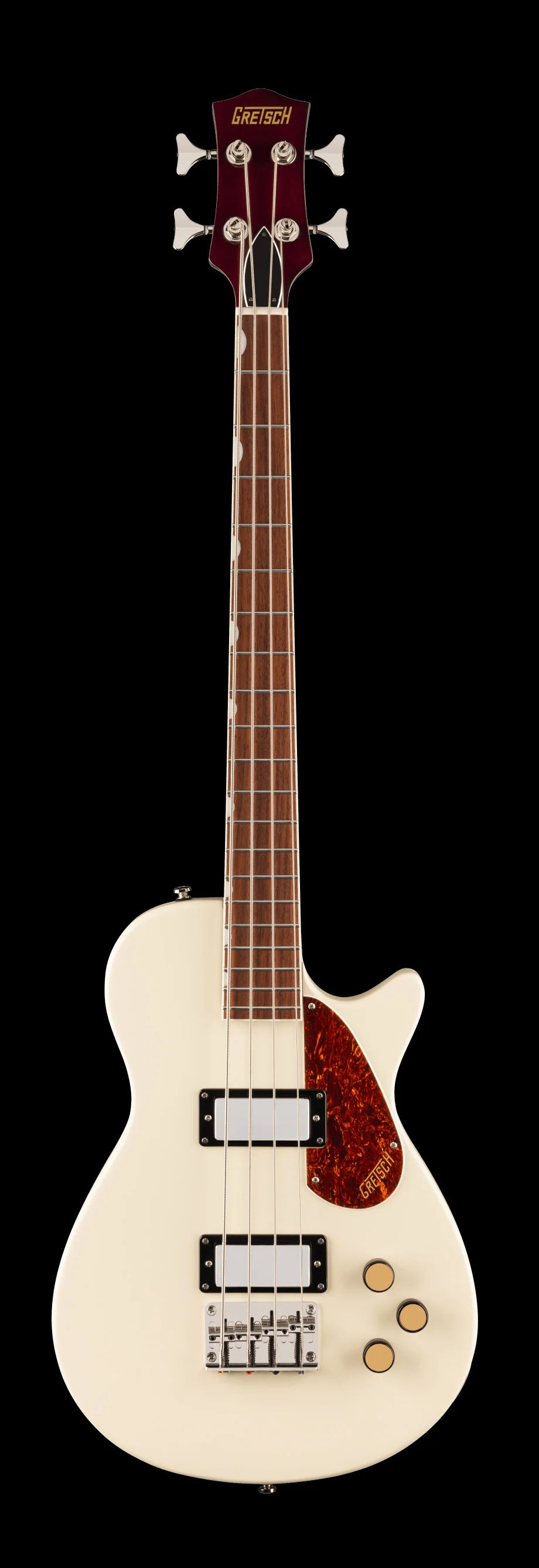 Gretsch Streamliner Jet Club Bass Single-Cut Laurel Fingerboard Vintage White - Image 2