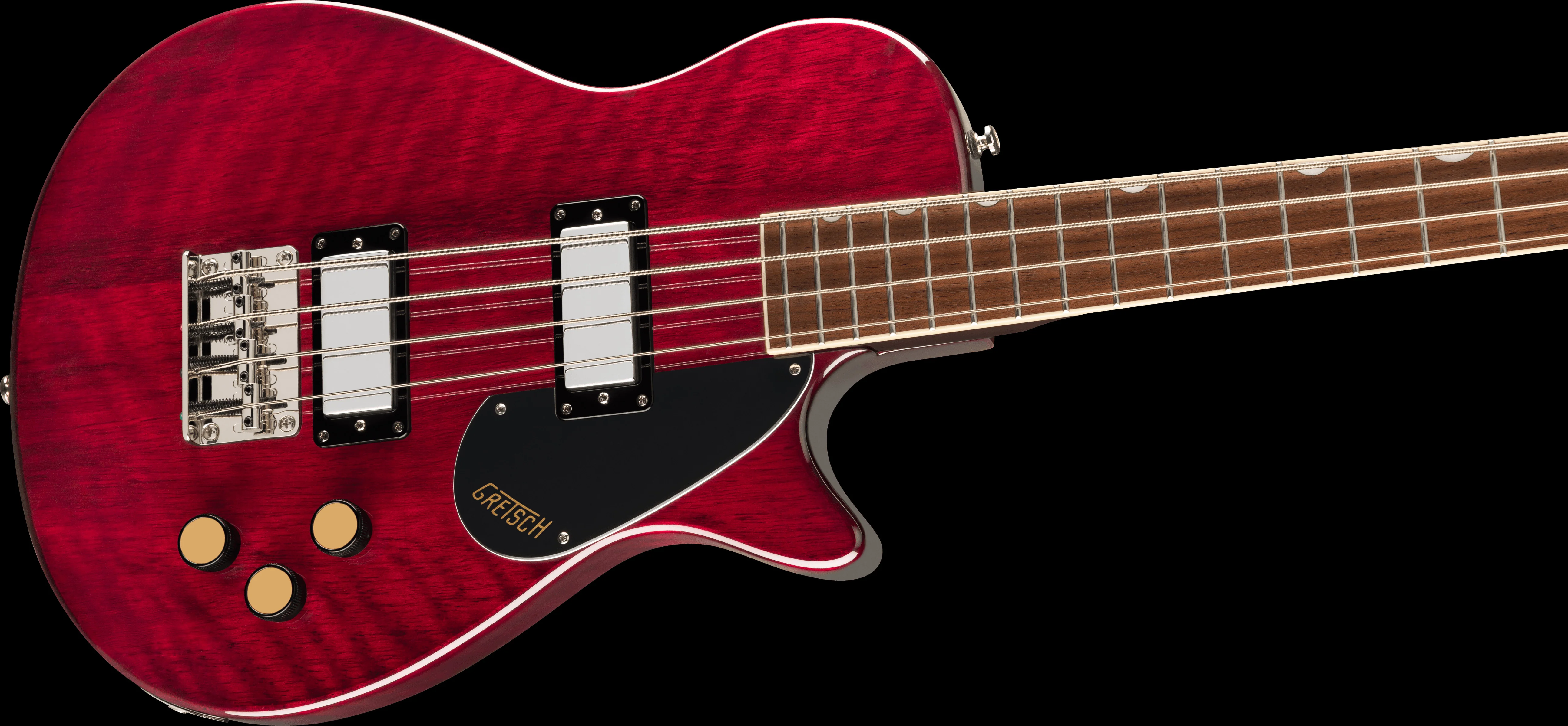 Gretsch Streamliner Jet Club Bass Single-Cut Laurel Fingerboard Walnut Stain - Image 3