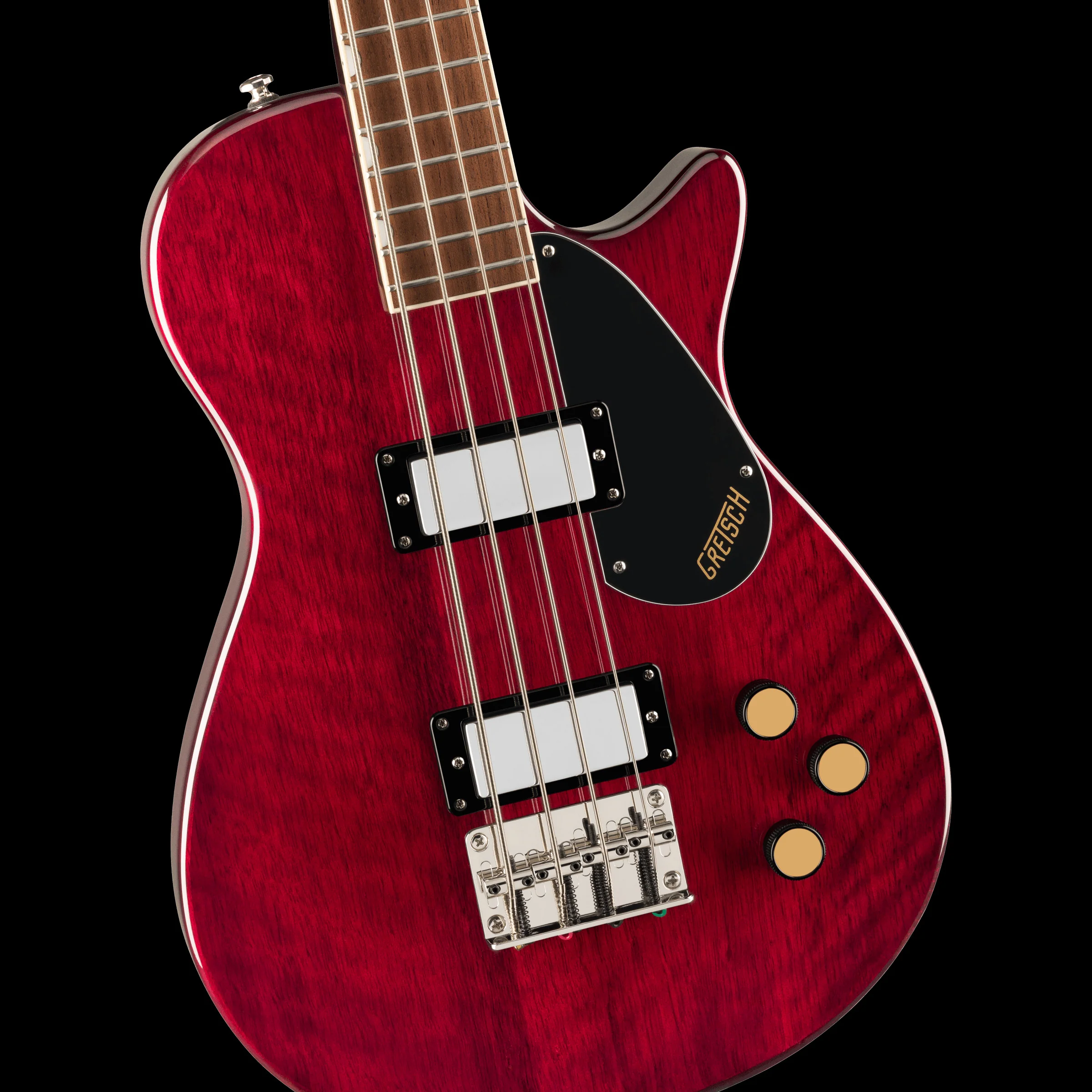 Gretsch Streamliner Jet Club Bass Single-Cut Laurel Fingerboard Walnut Stain - Image 4