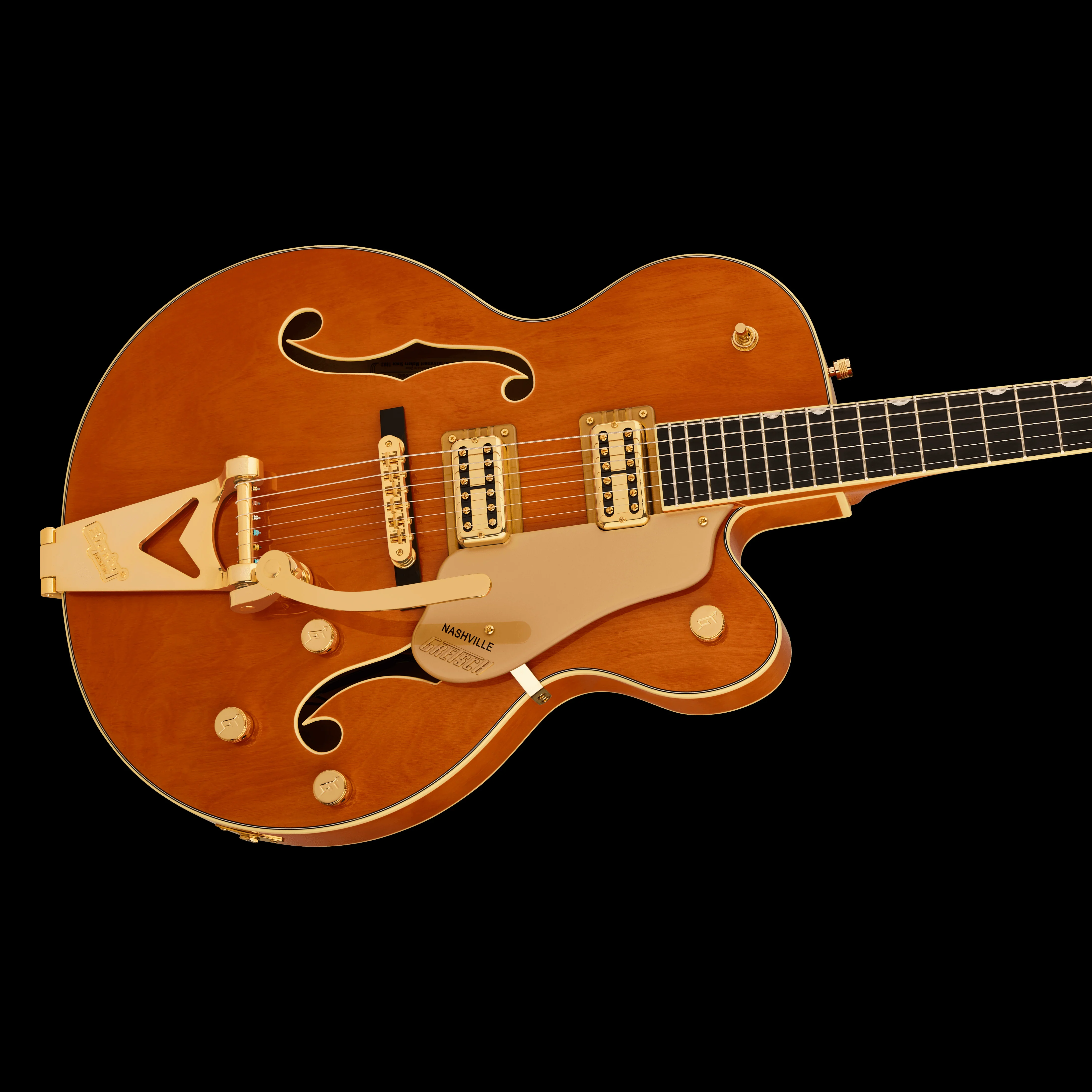 Gretsch Synchromatic Nashville Hollow Body with Bigsby 50's Orange Stain With Case - Image 4