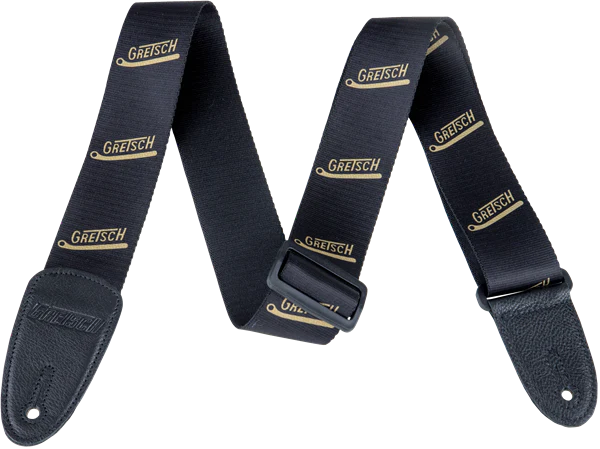 Gretsch Vibrato Arm Pattern Strap Black/Gold