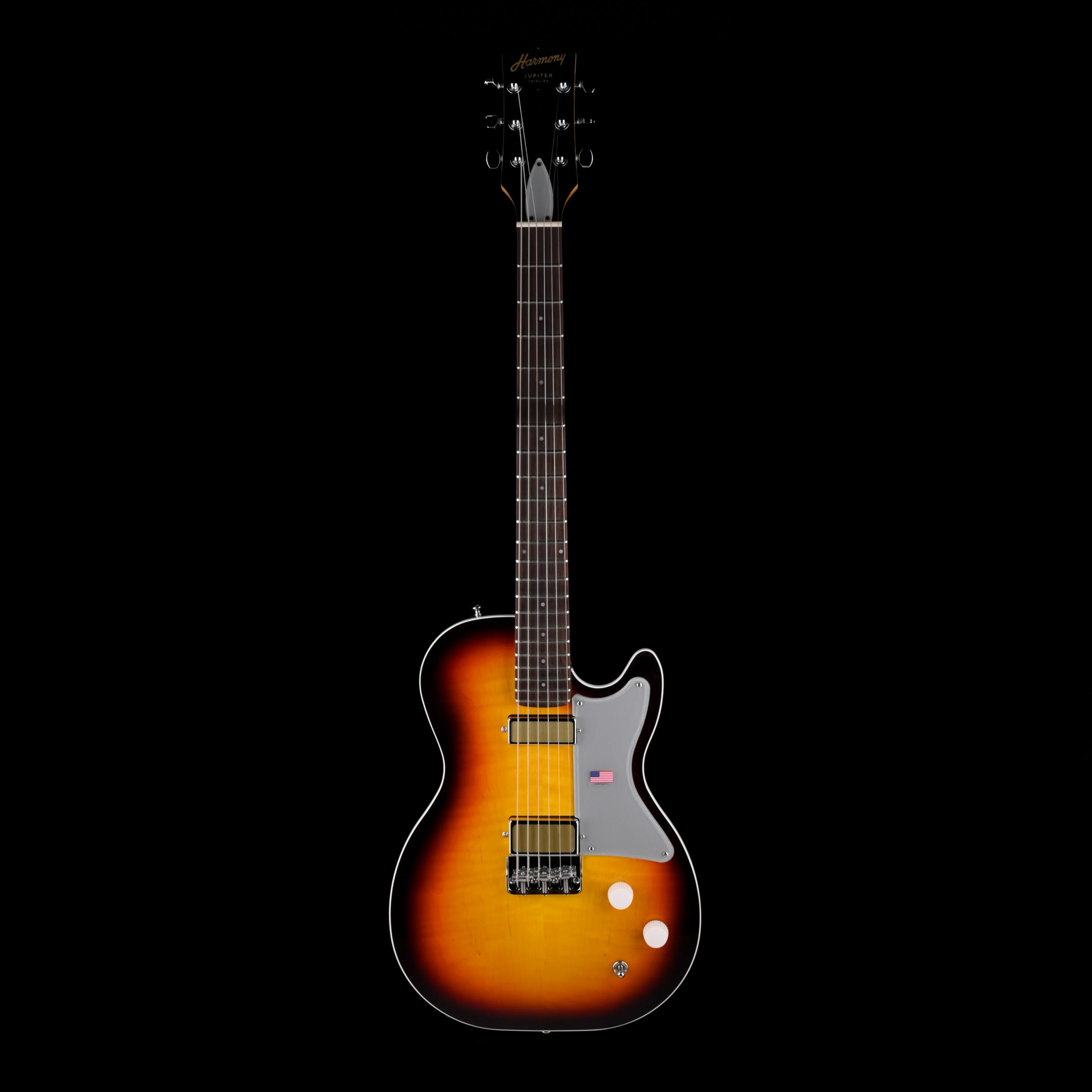 Harmony Factory Special Jupiter Thinline Flame Maple 3 Tone Sunburst With Mono Case - 1 OF 24 - Image 2