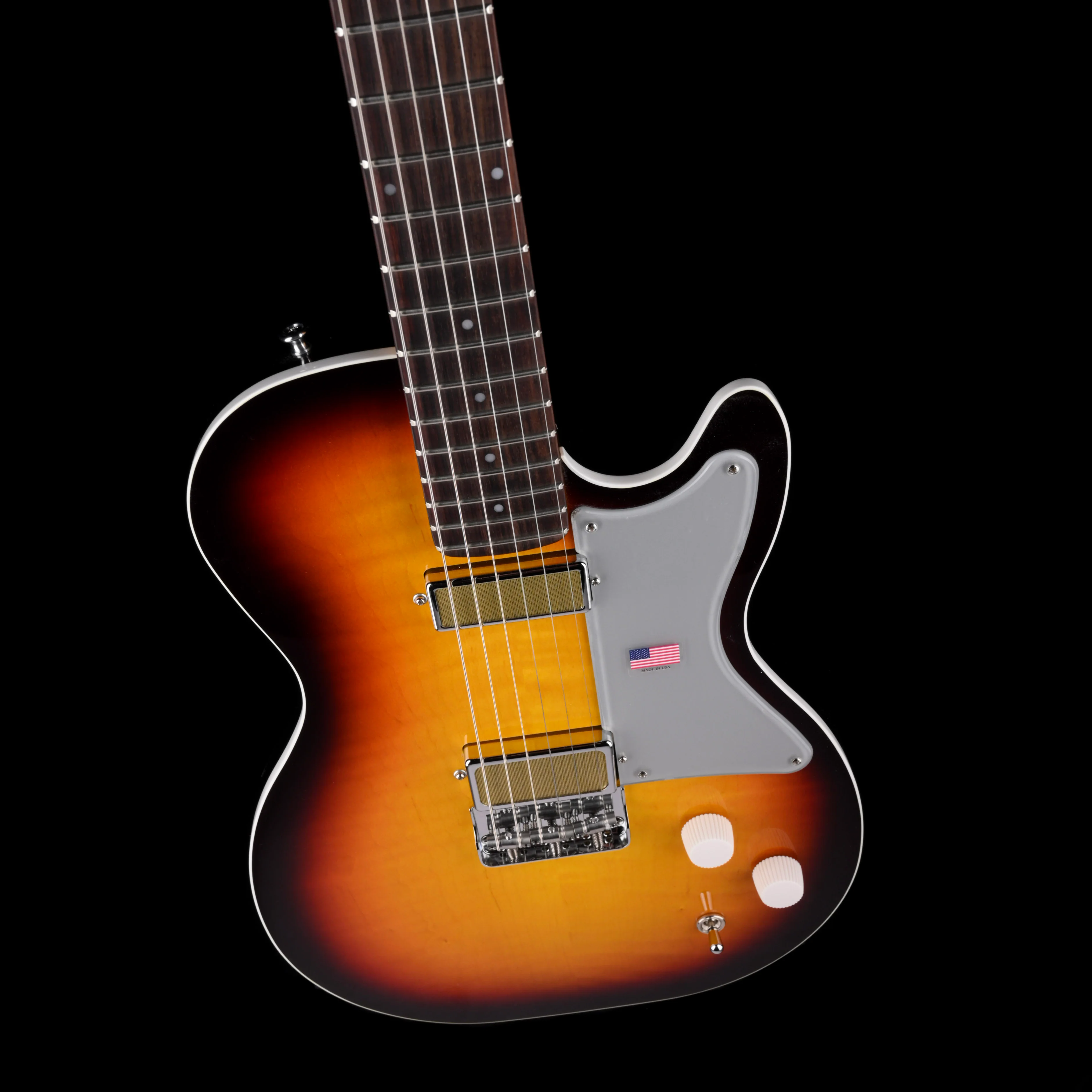 Harmony Factory Special Jupiter Thinline Flame Maple 3 Tone Sunburst With Mono Case - 1 OF 24 - Image 3
