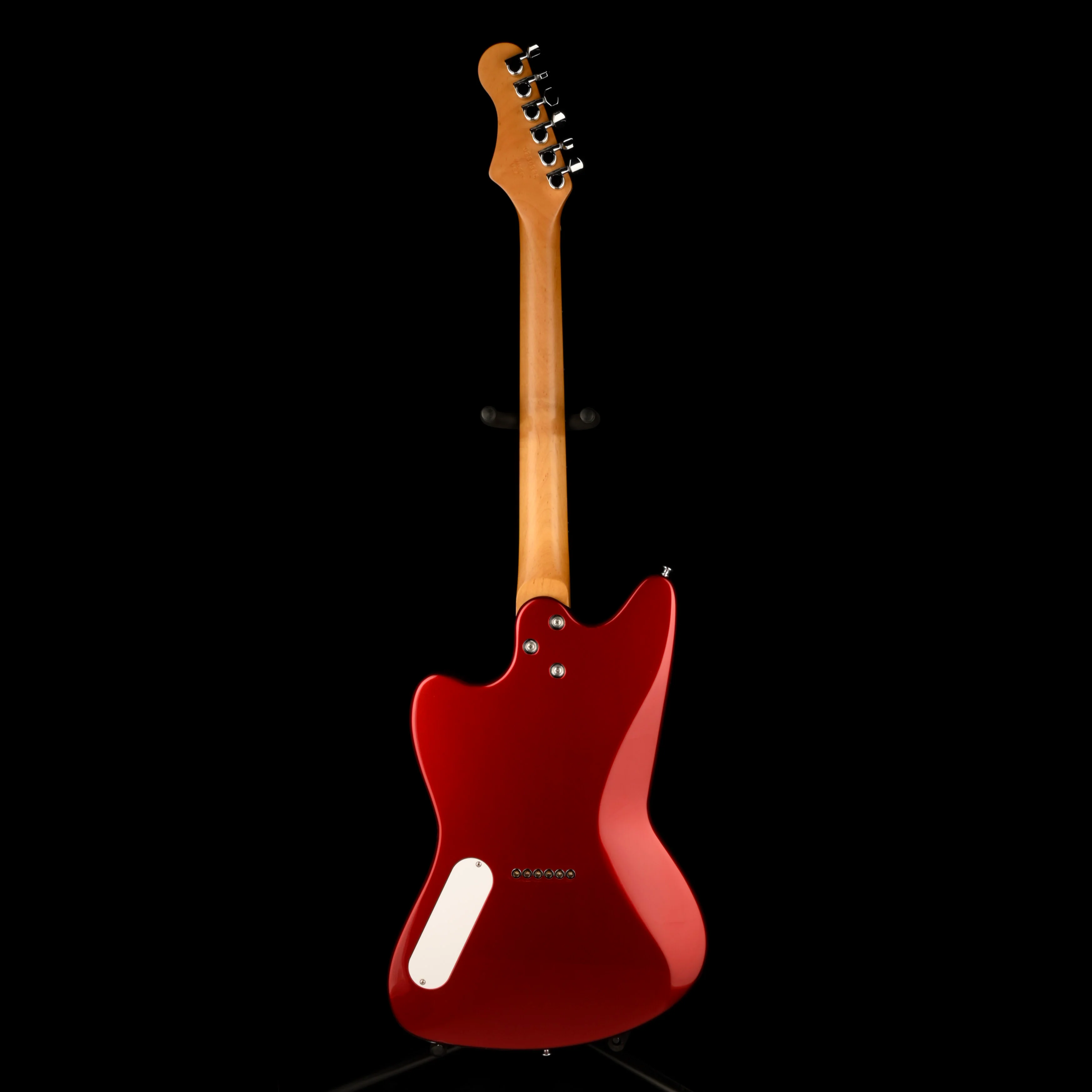 Harmony Factory Special Silhouette Electric Guitar Cherry W/Case 1 of 24 B-Stock - Image 10