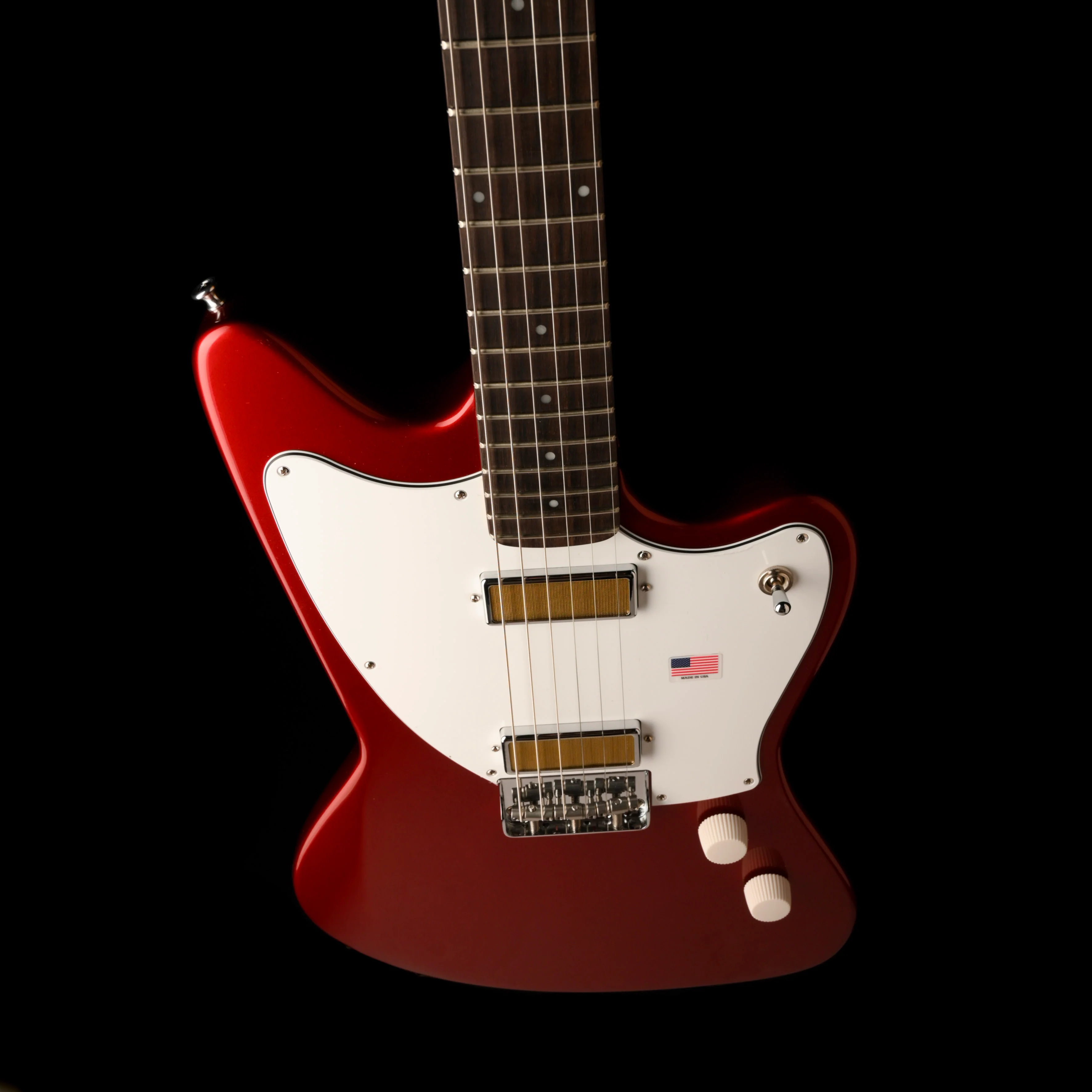 Harmony Factory Special Silhouette Electric Guitar Cherry W/Case 1 of 24 B-Stock - Image 3