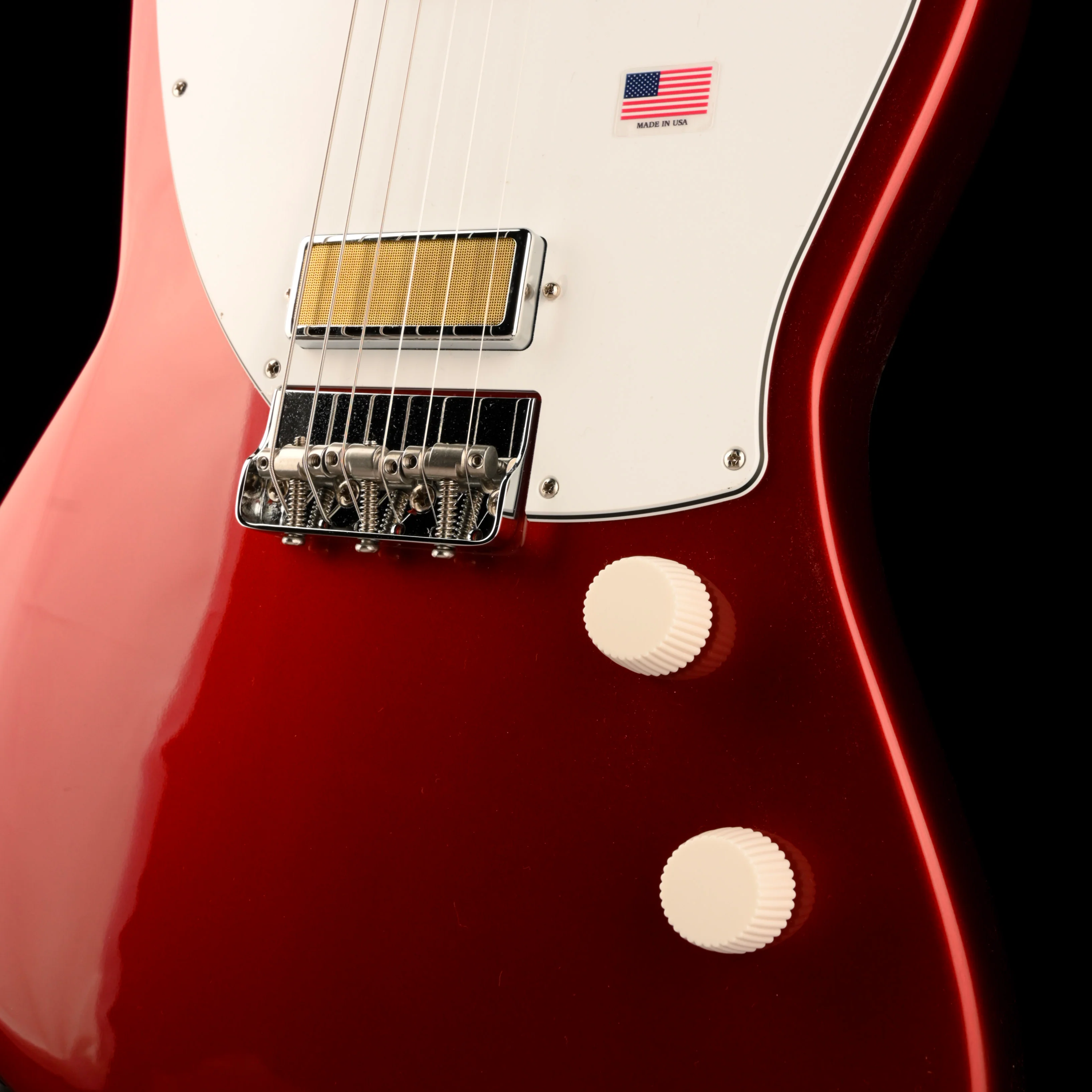 Harmony Factory Special Silhouette Electric Guitar Cherry W/Case 1 of 24 B-Stock - Image 6